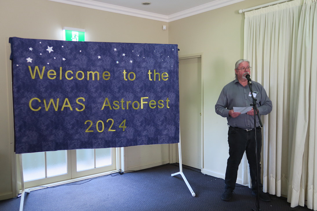 CWAS committee member, Stephen Russell, introduced Dr Andrew Zix