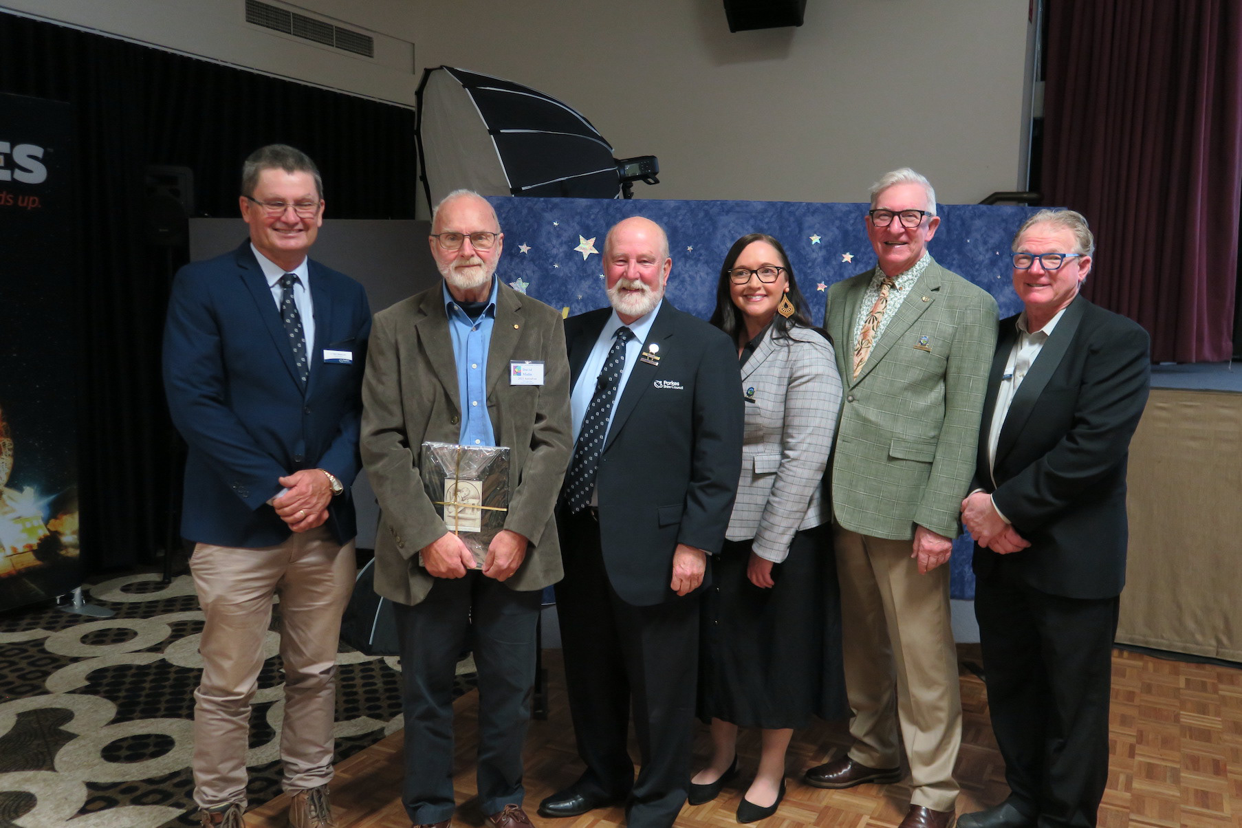 The Parkes Councillors with Dr David Malin