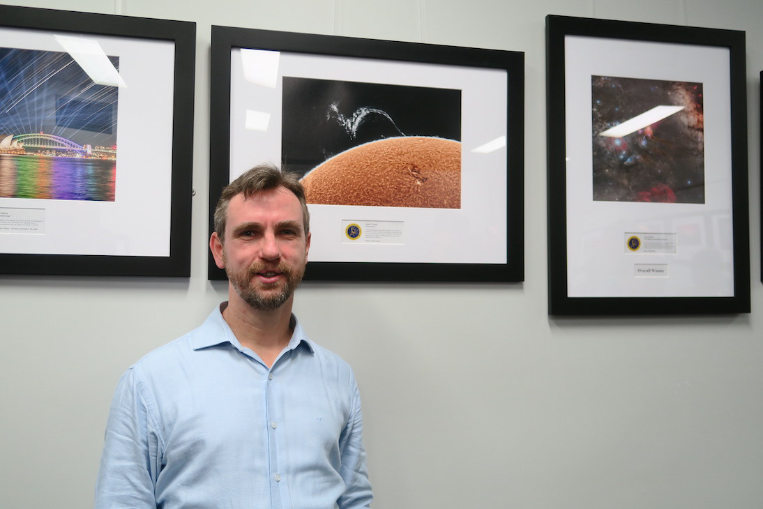 Andy Casely with his Solar System winning image