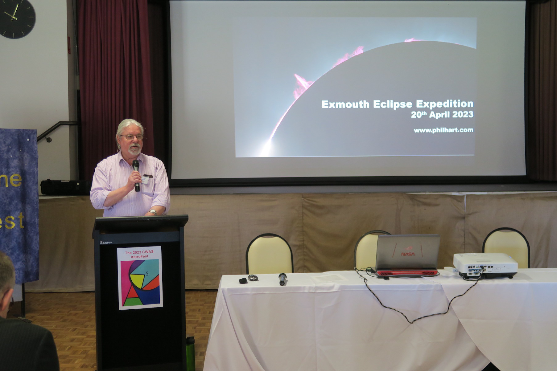 Phil Hart was introduced by CWAS committee member, Stephen Russell