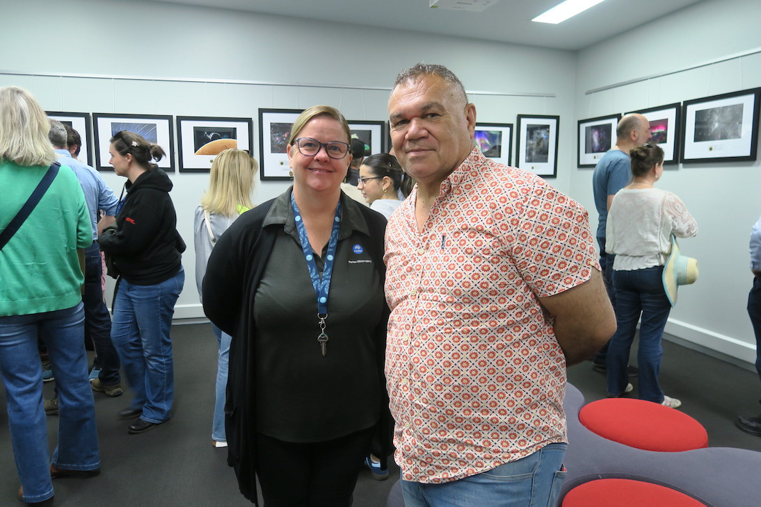 VC Manager, Tricia Trim with David Towney