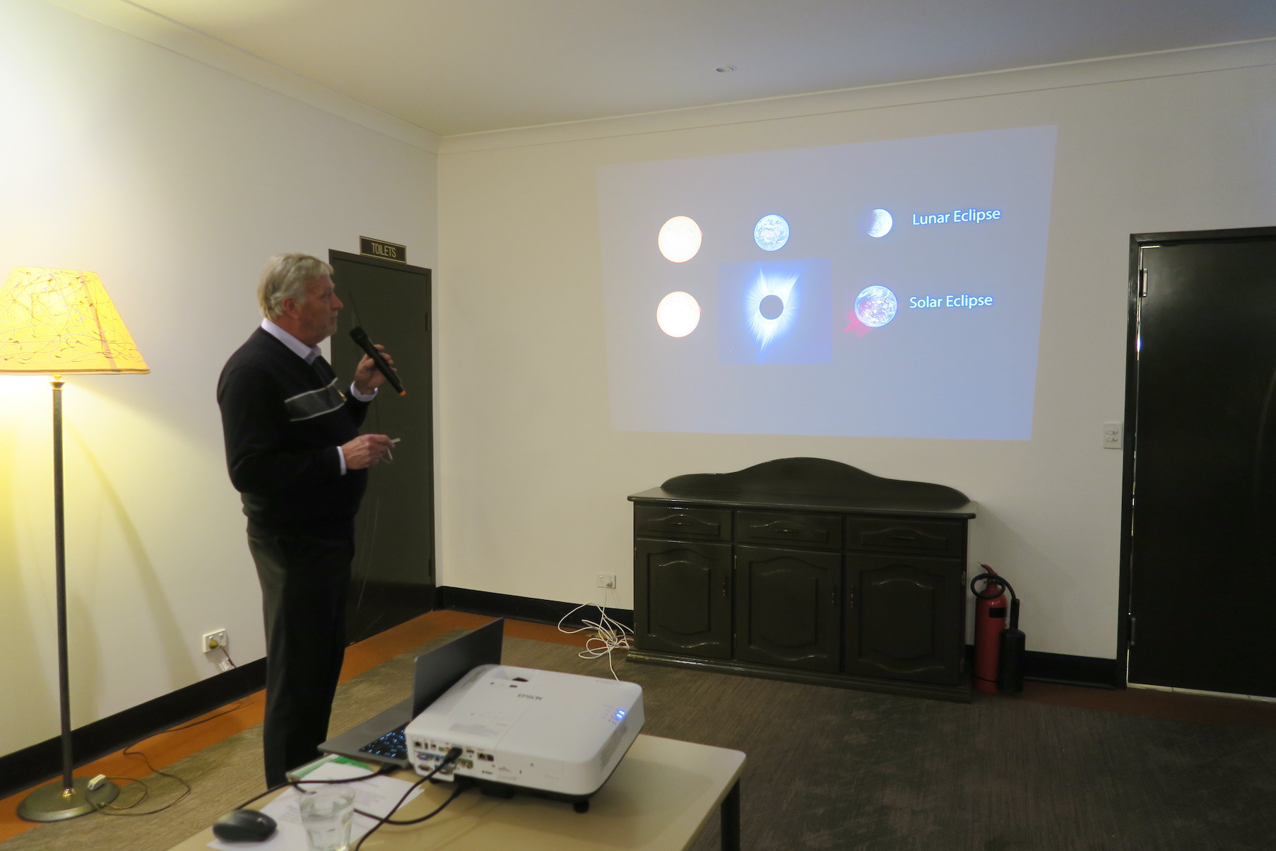 Peter Ward presented the after dinner address, "Chasing Shadows"