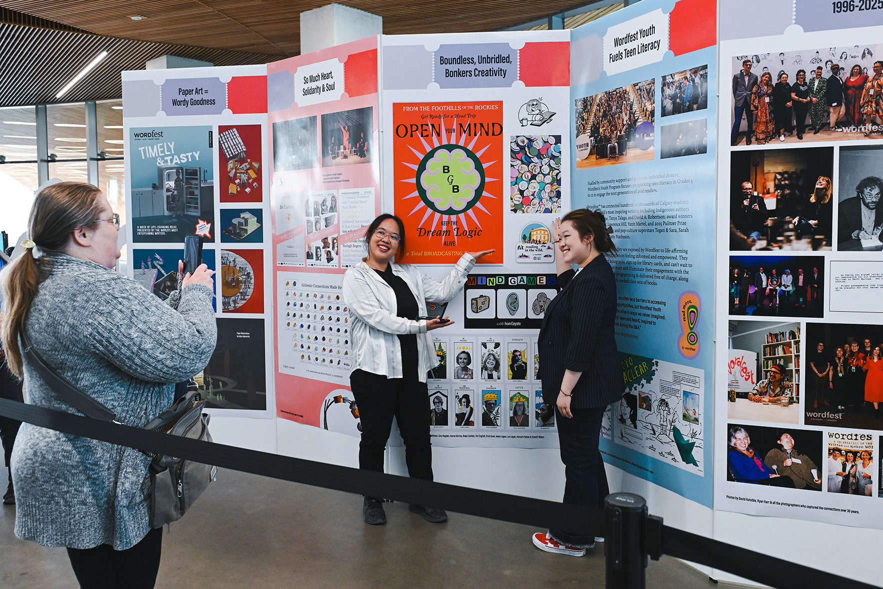 Pop-Up Display for Wordfest's 30th Anniversary