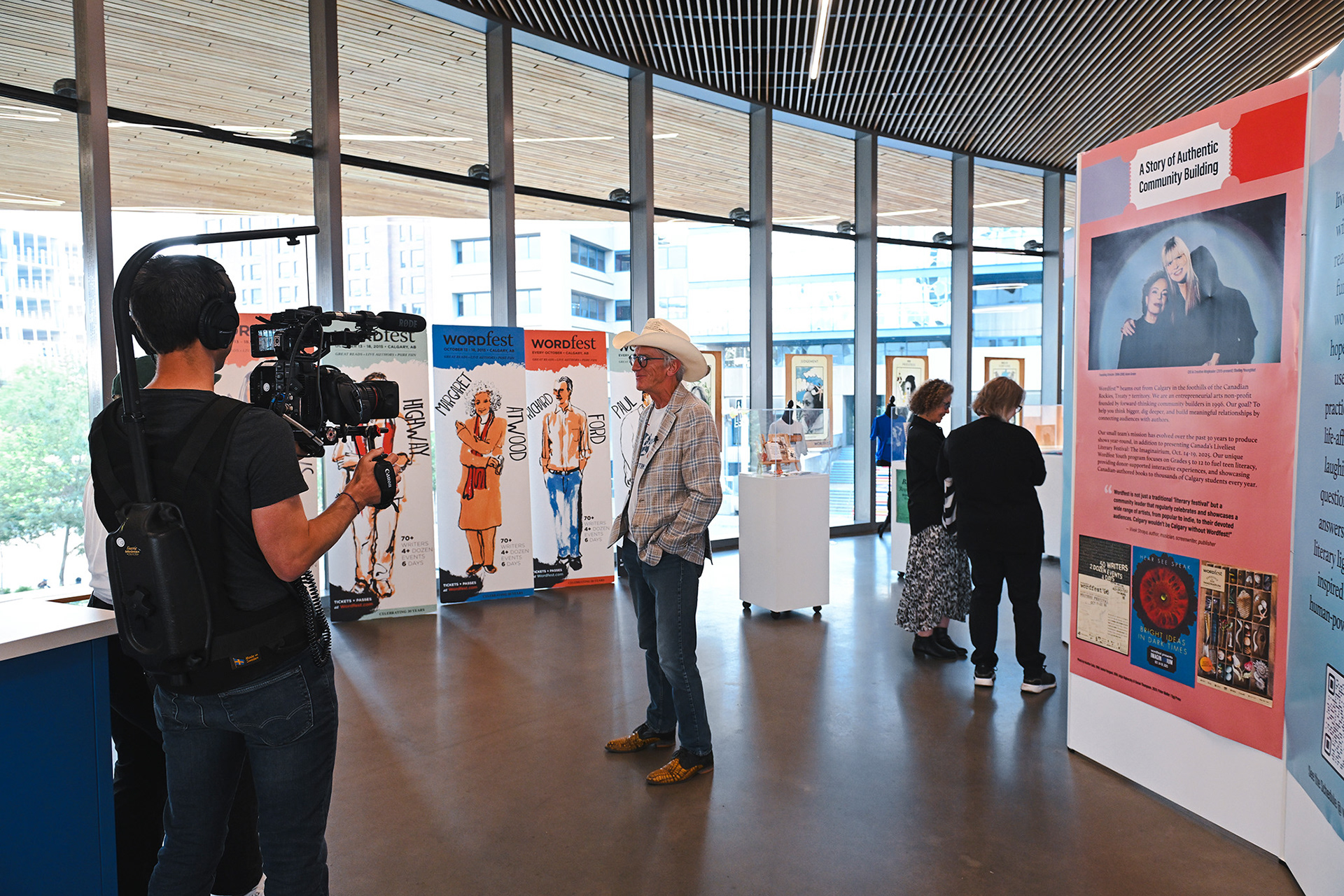 Pop-Up Display for Wordfest's 30th Anniversary