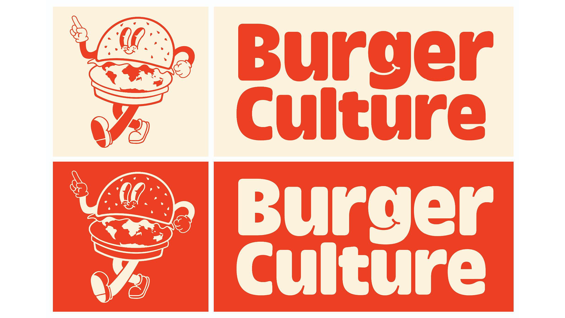 Burger Culture - Mascot and Wordmark