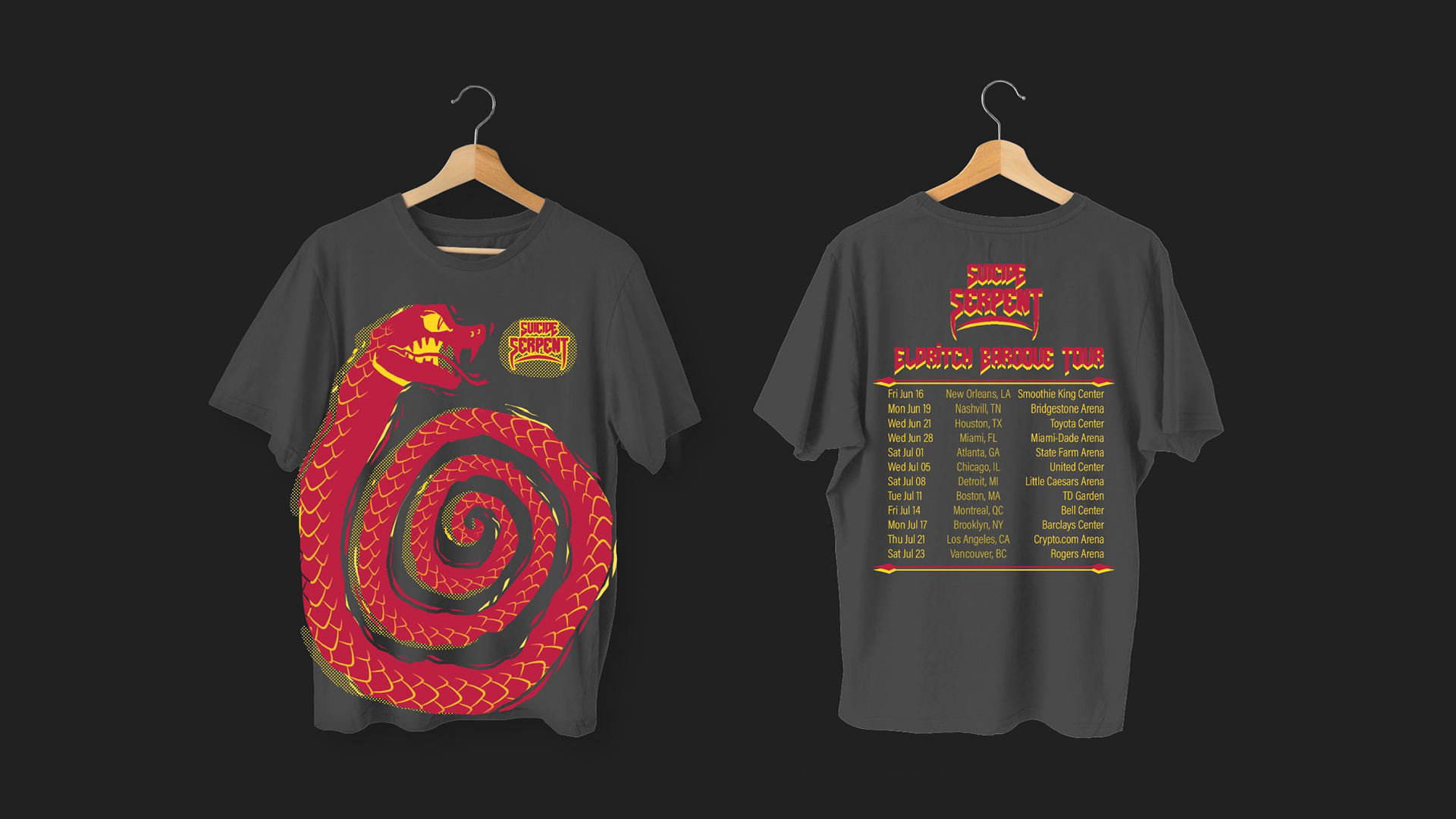 Suicide Serpent - T-Shirt Black