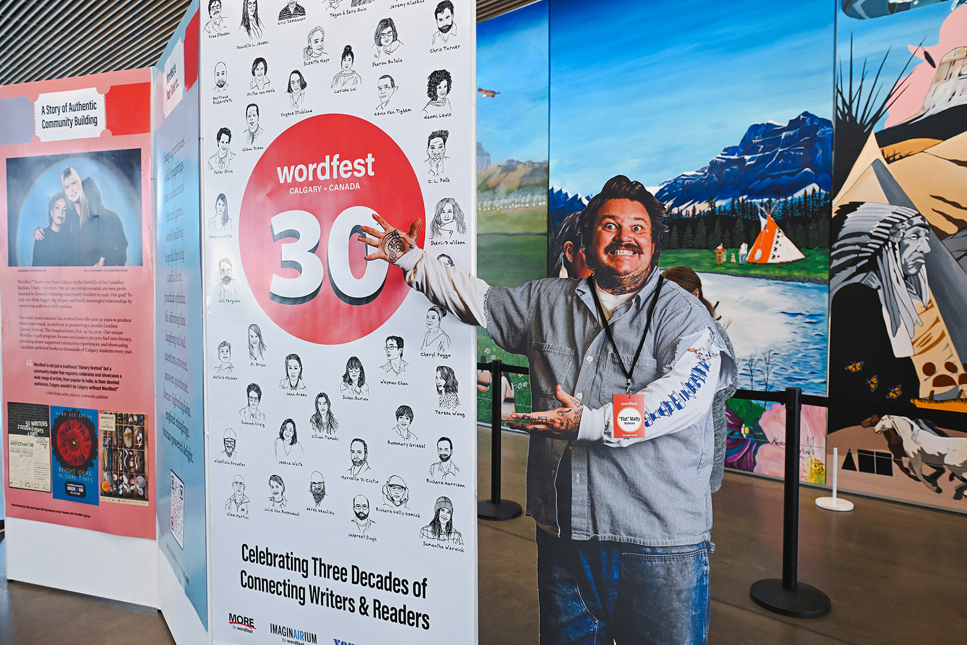 Pop-Up Display for Wordfest's 30th Anniversary