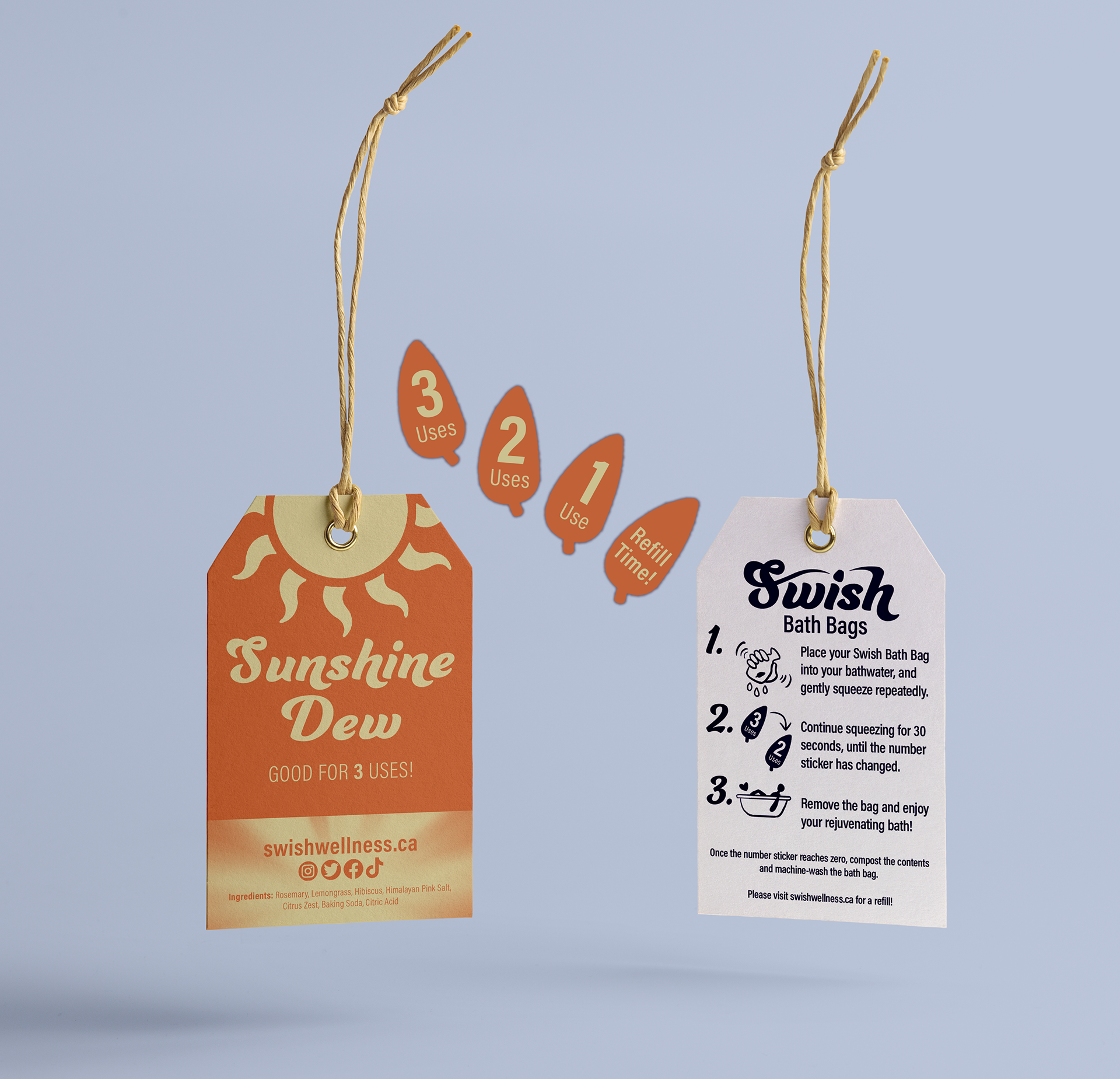 Swish Label + Sticker Closeup