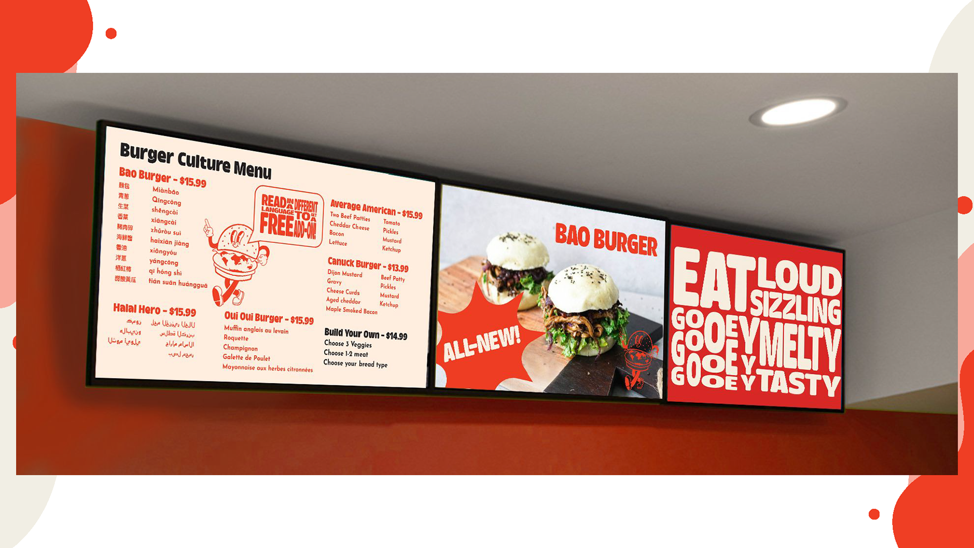 Burger Culture - Menu Mockup