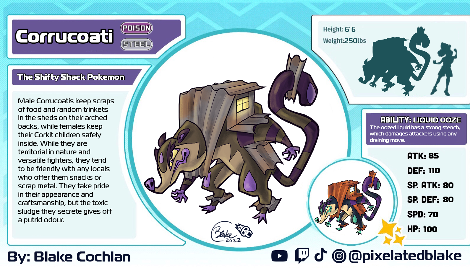 Fakemon Character Design: Corrucoati