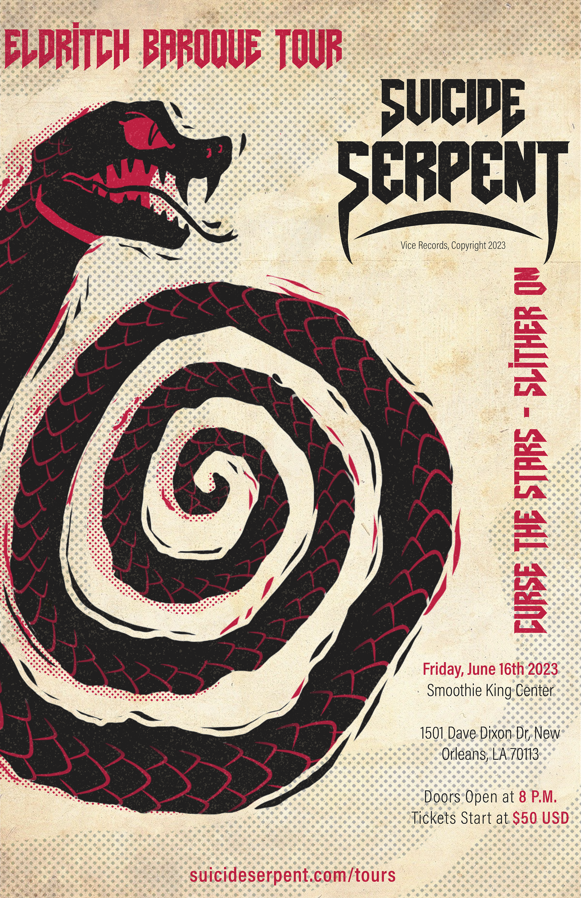 Suicide Serpent - Poster White