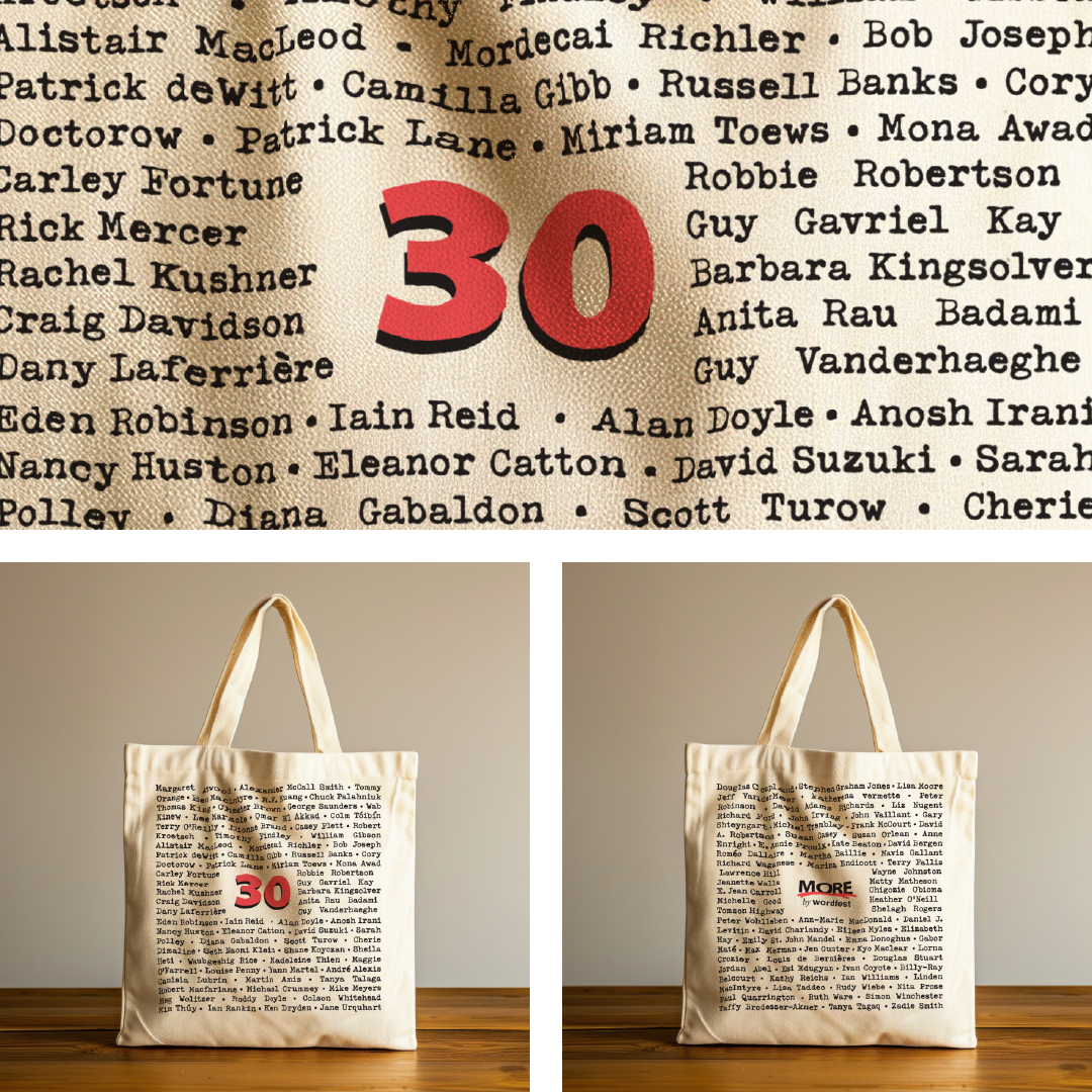 Mockup for a limited-edition 30th Anniversary Totebag