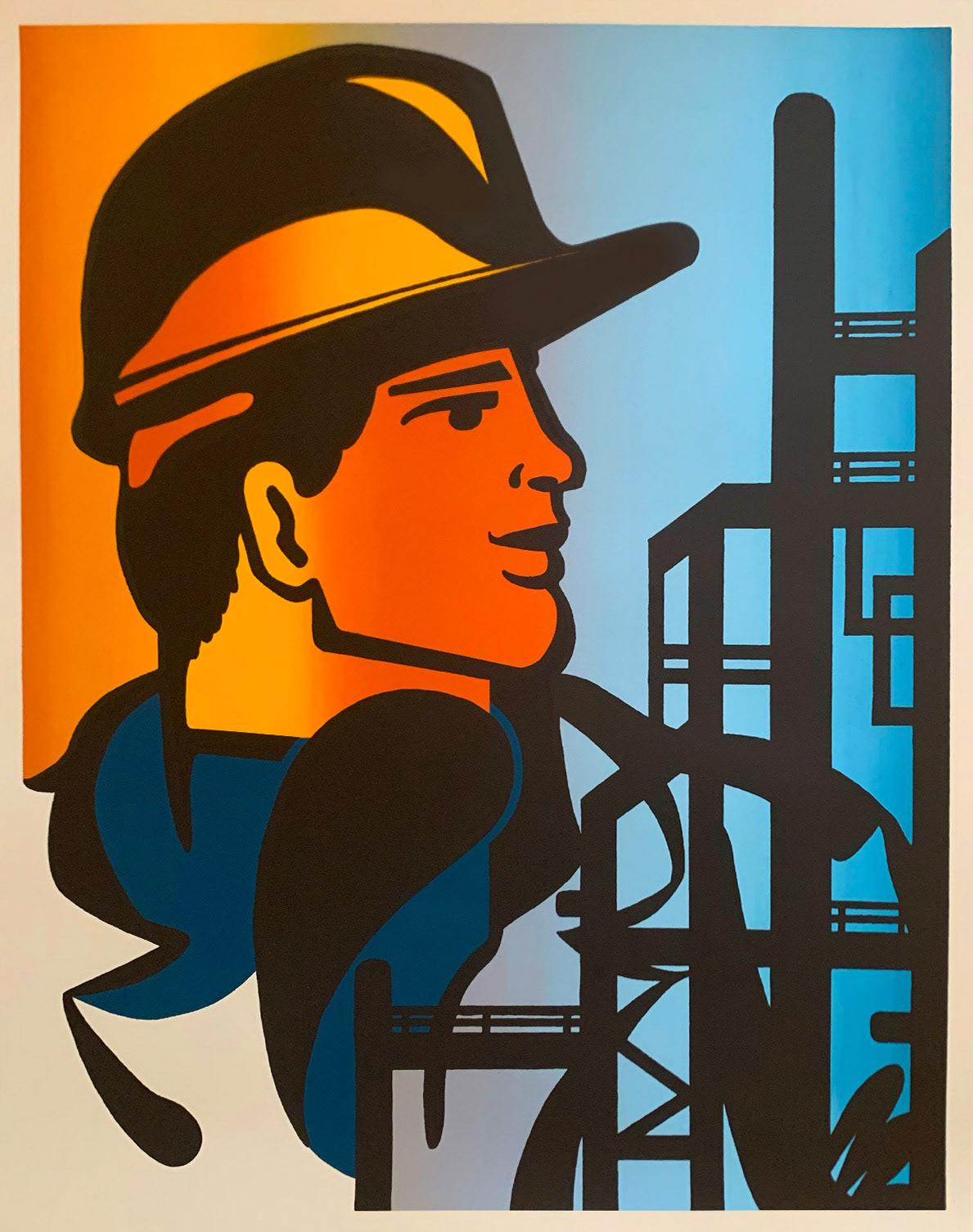 The Roughneck— A person who works in an oil field or on a drilling rig.