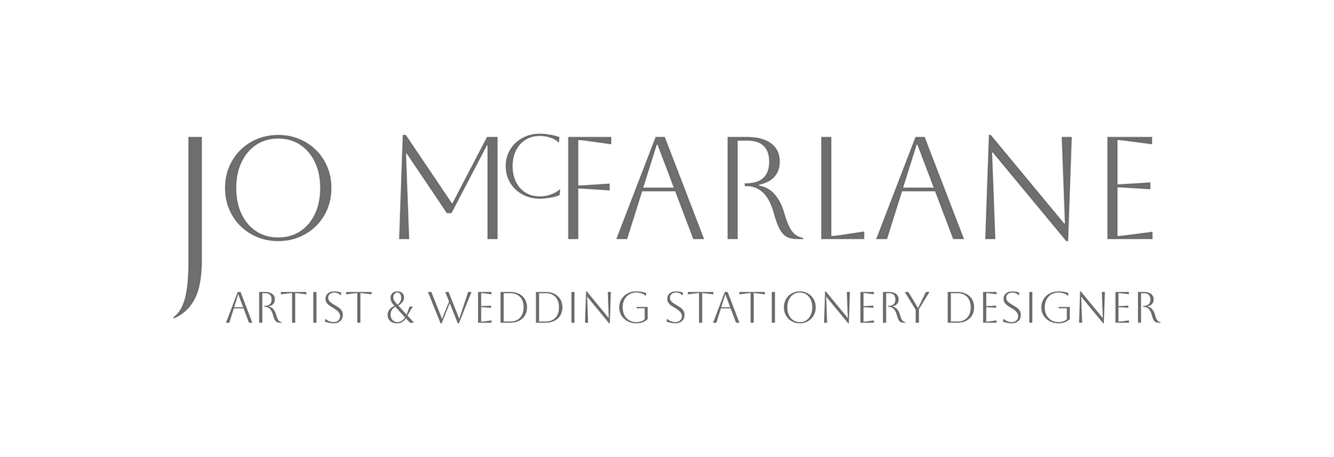 Jo McFarlane Artist & Wedding Stationer Designer logo
