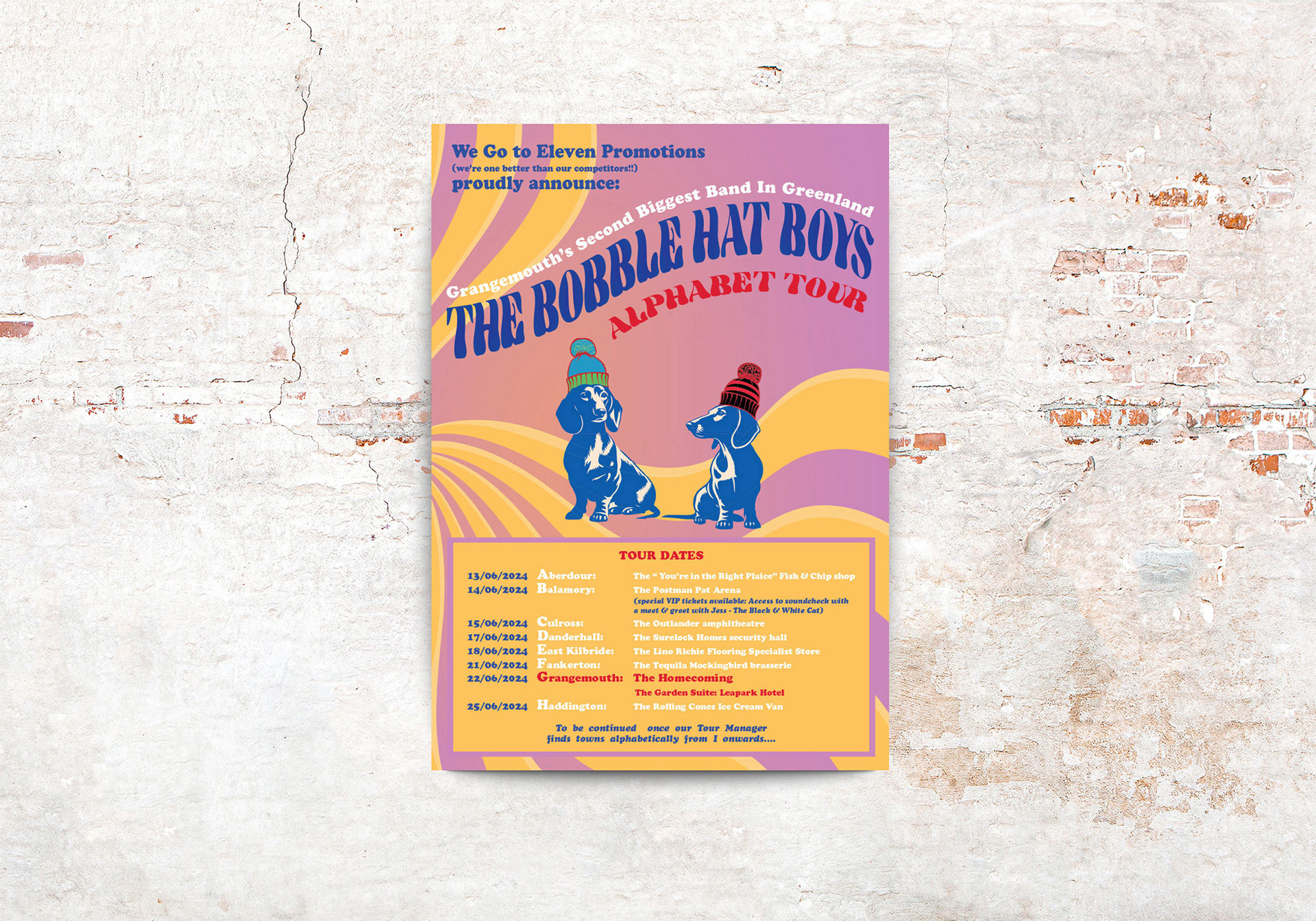 70's theme poster design