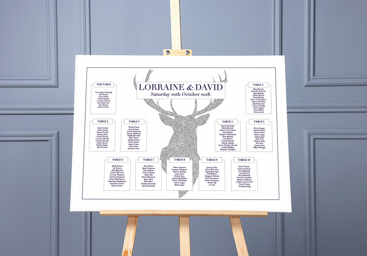 Table Plan - bespoke design