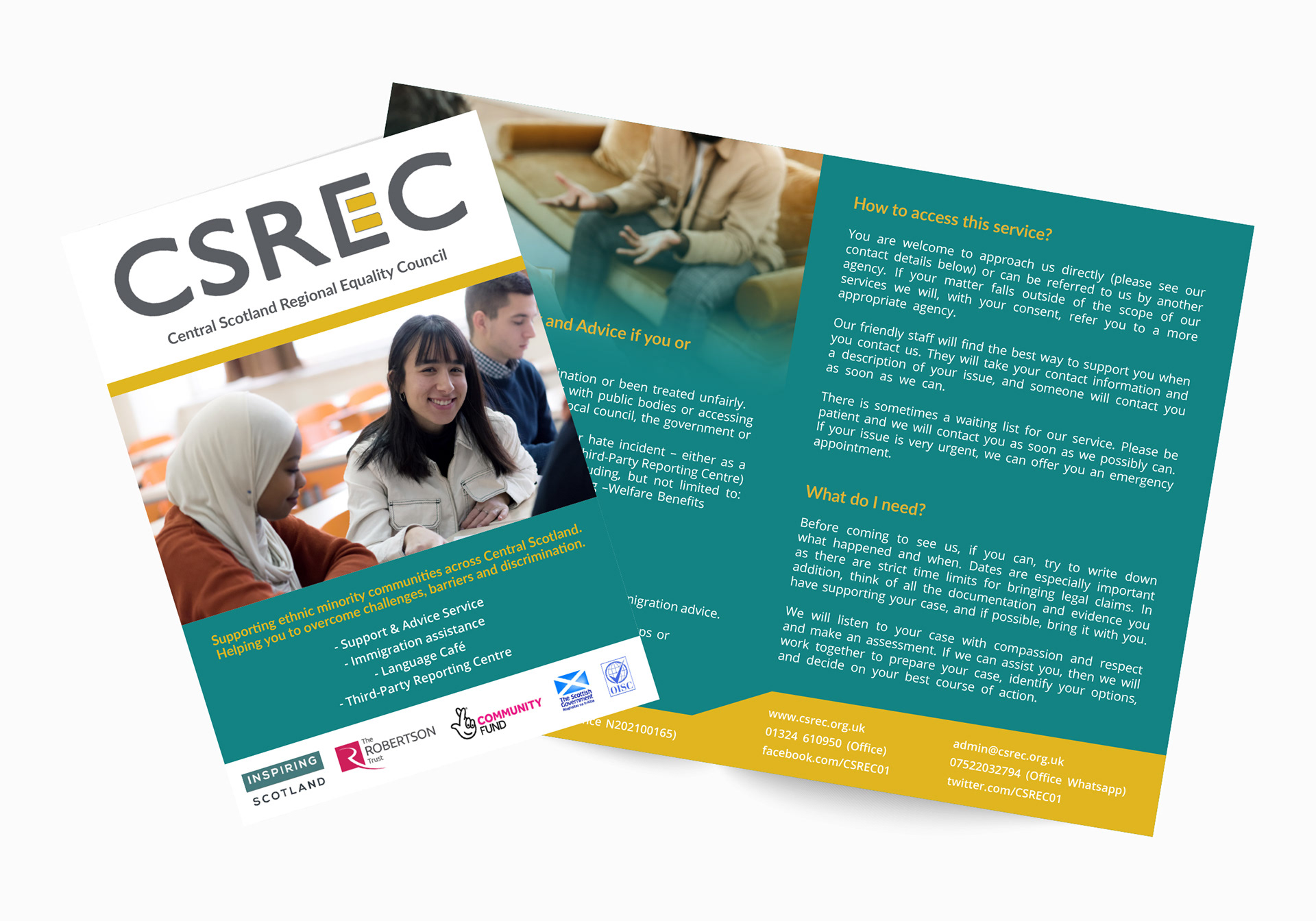 4 page leaflet design