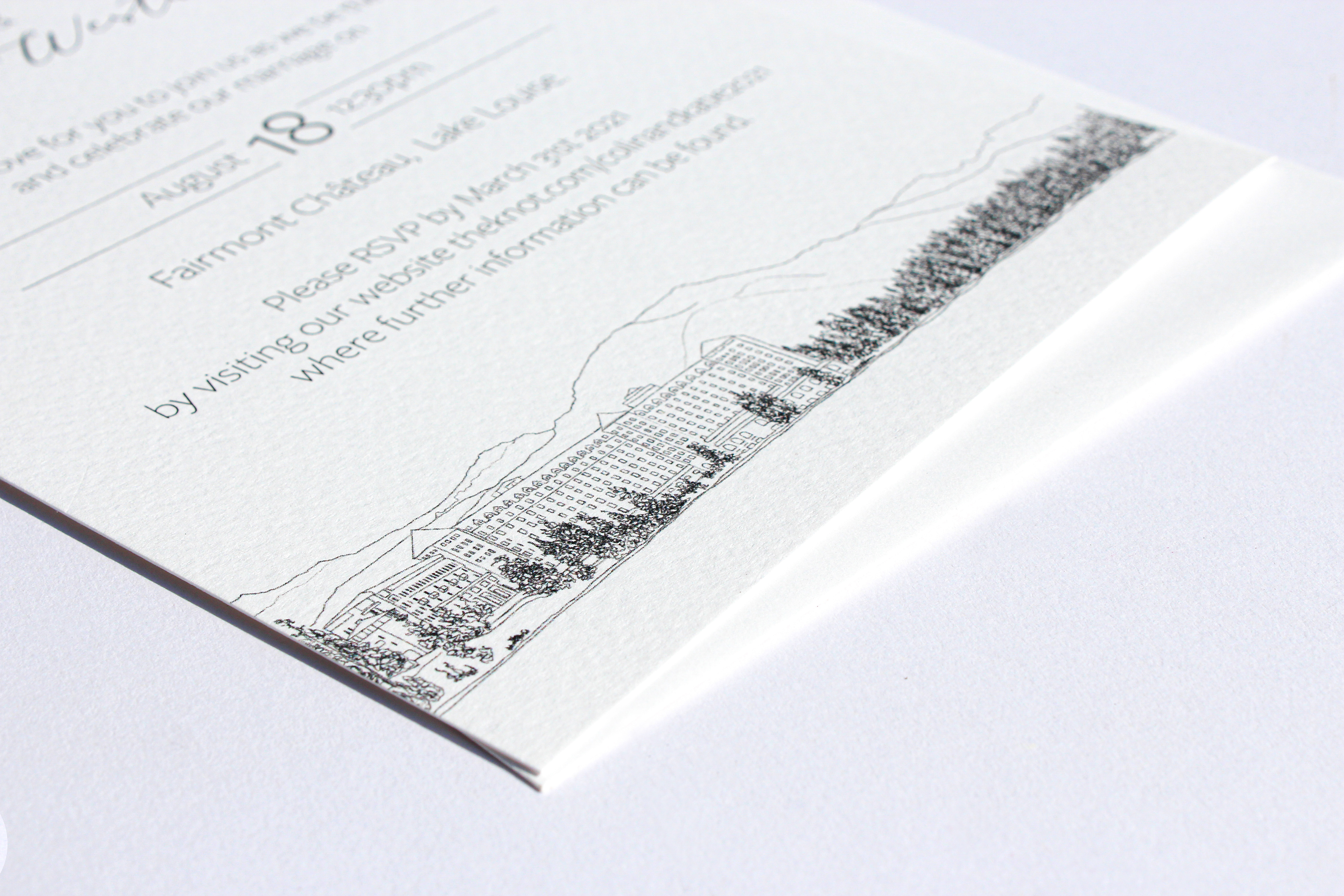 Invitation - sketched artwork