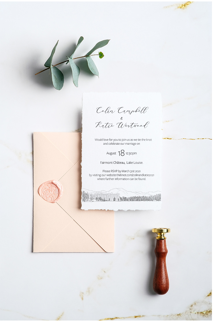 Invitation - sketched artwork