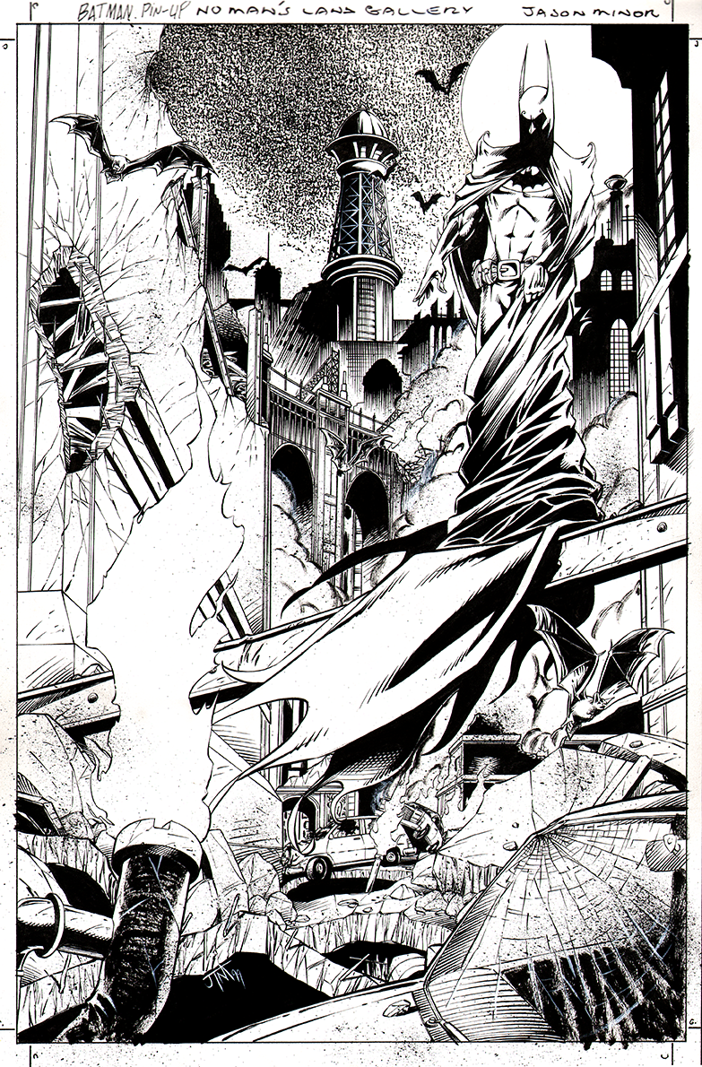 Batman Inferno Pin-up