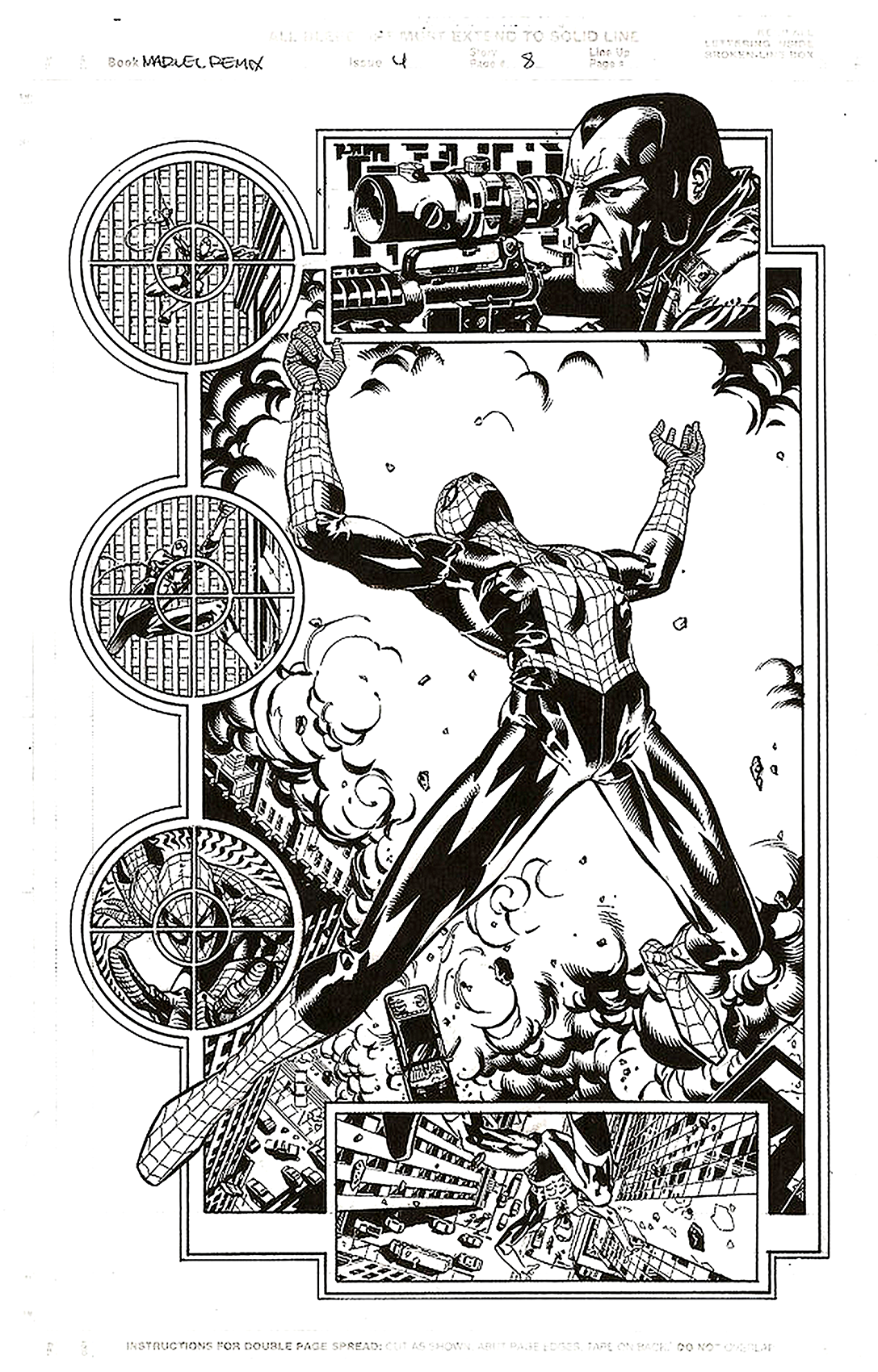 Marvel Remix #4, Inks over Michael Lopez