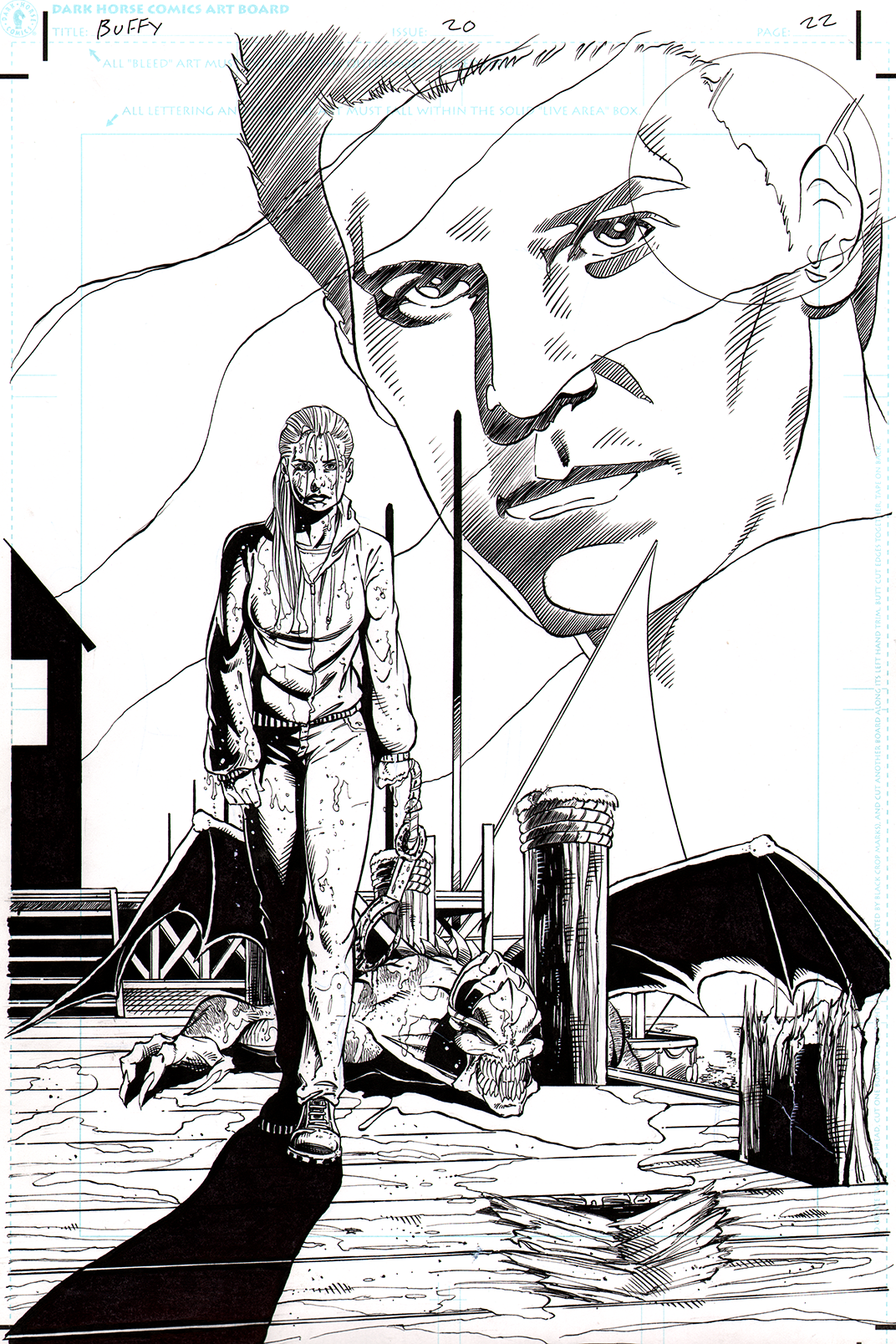 Buffy the Vampire Slayer #20, Inked by Curtis Arnold