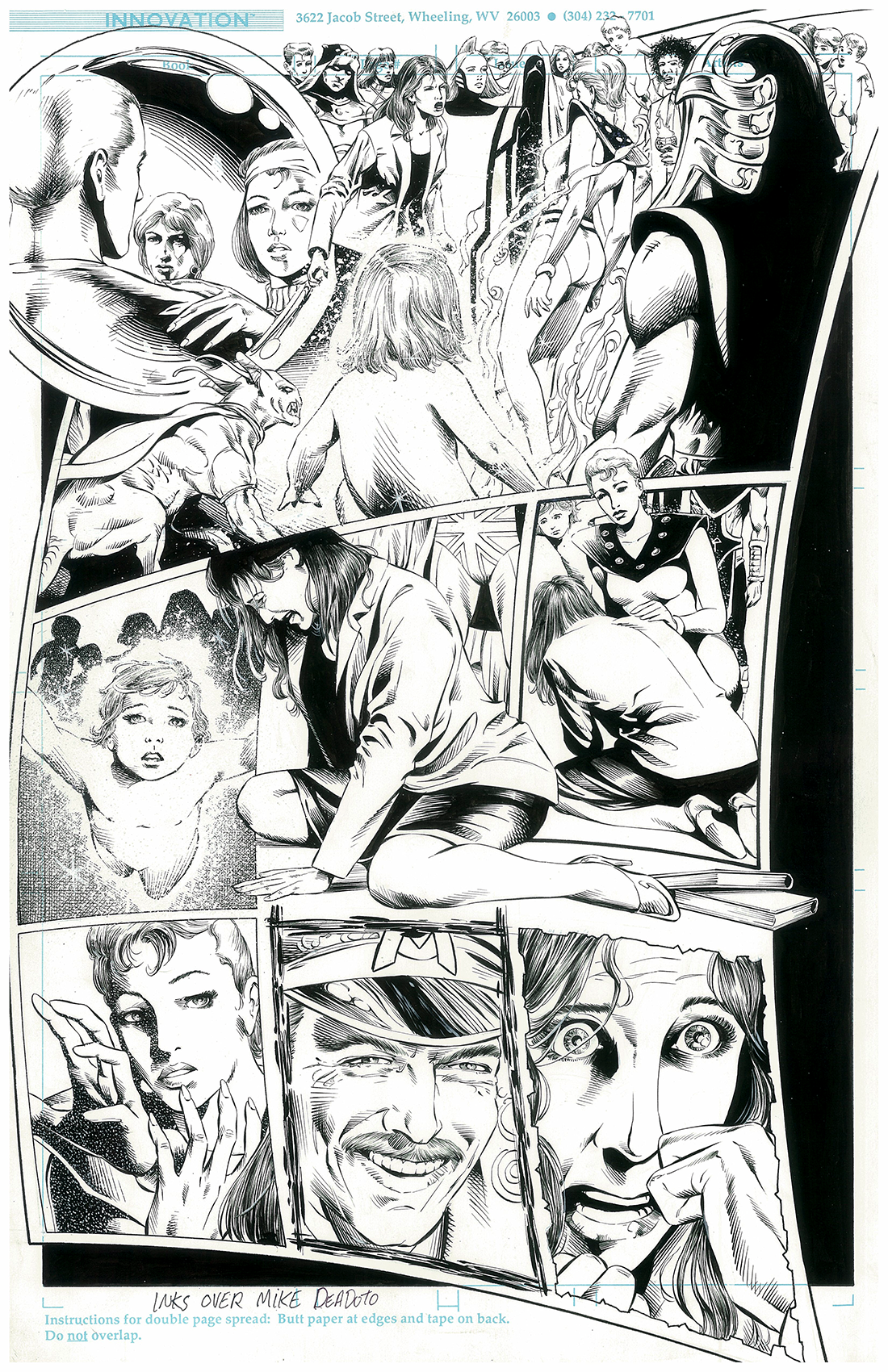 Miracleman Triumphant #1, Inks over Mike Deodato