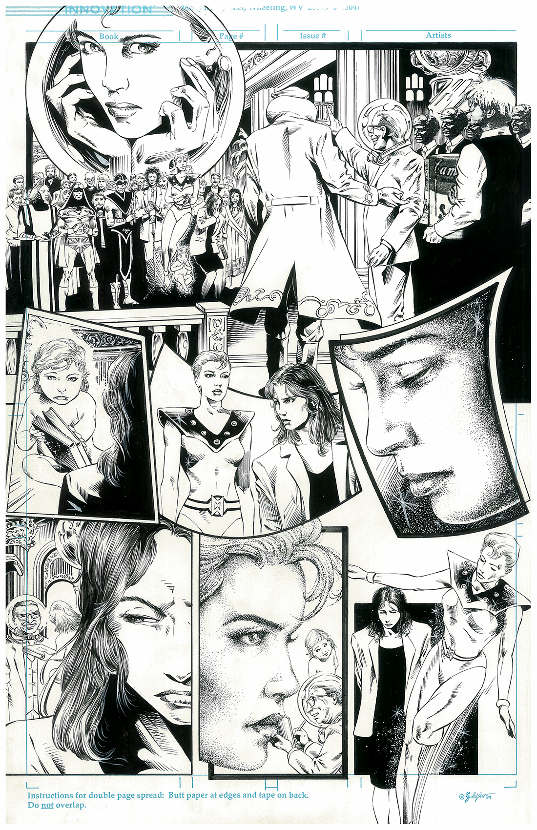 Miracleman Triumphant #1, Inks over Mike Deodato