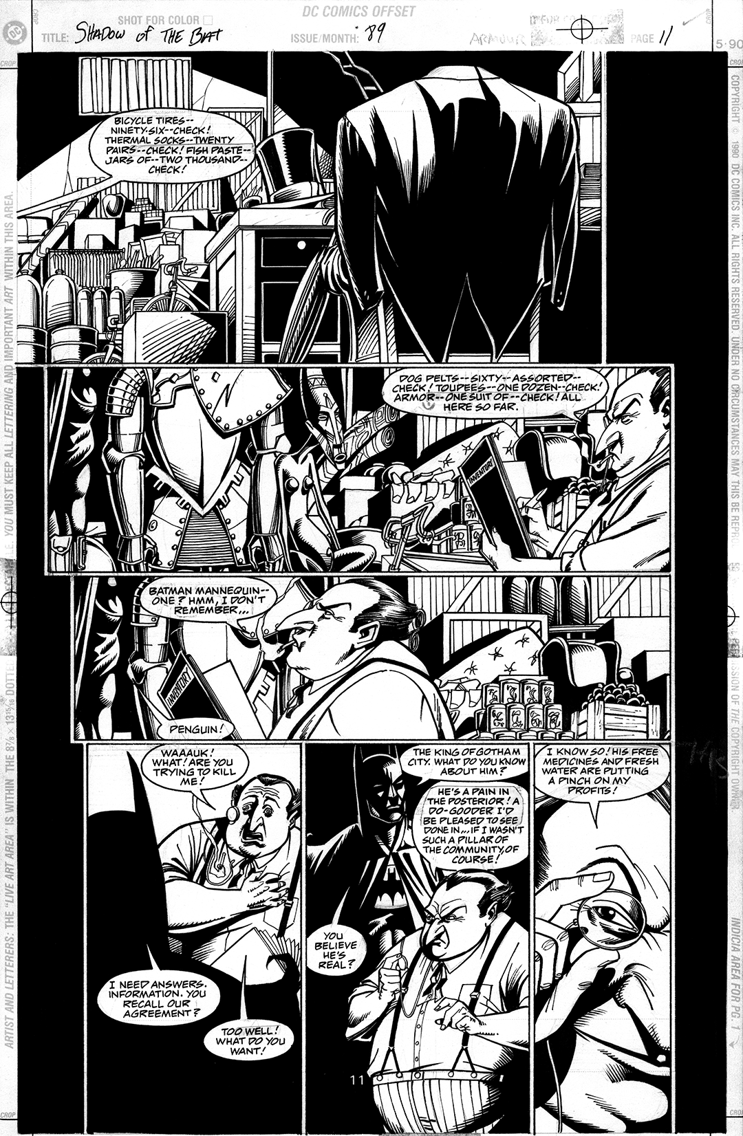 Shadow of the Bat #89, Inked by Sal Buscema