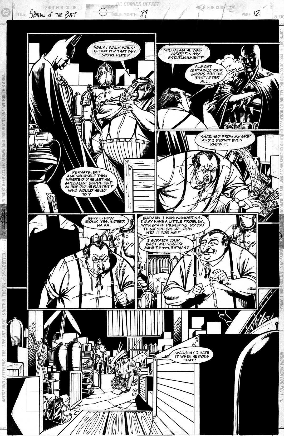 Shadow of the Bat #89, Inked by Sal Buscema