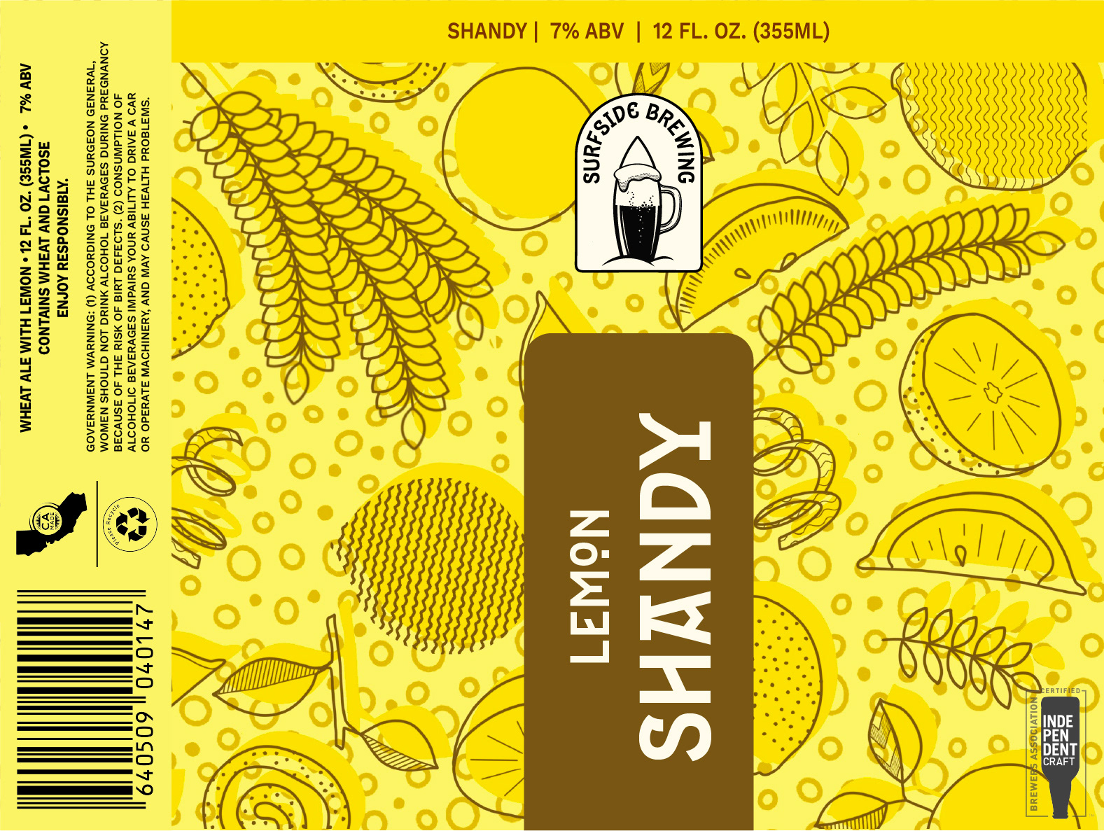 Lemon Shandy Label