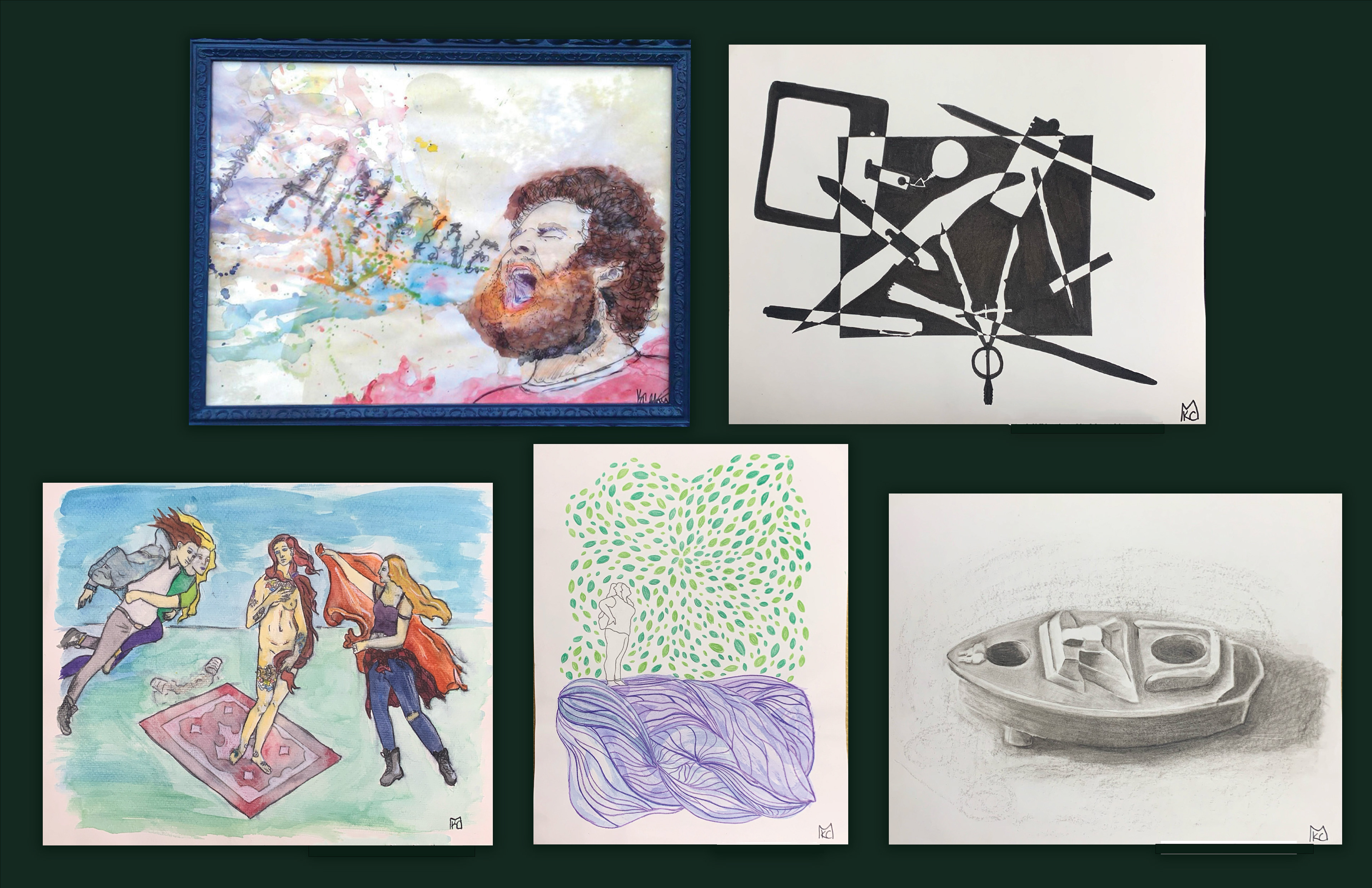 Creating art and interacting with physical media is an important step in the creative process for me. I specialize in watercolor, charcoal and ink.