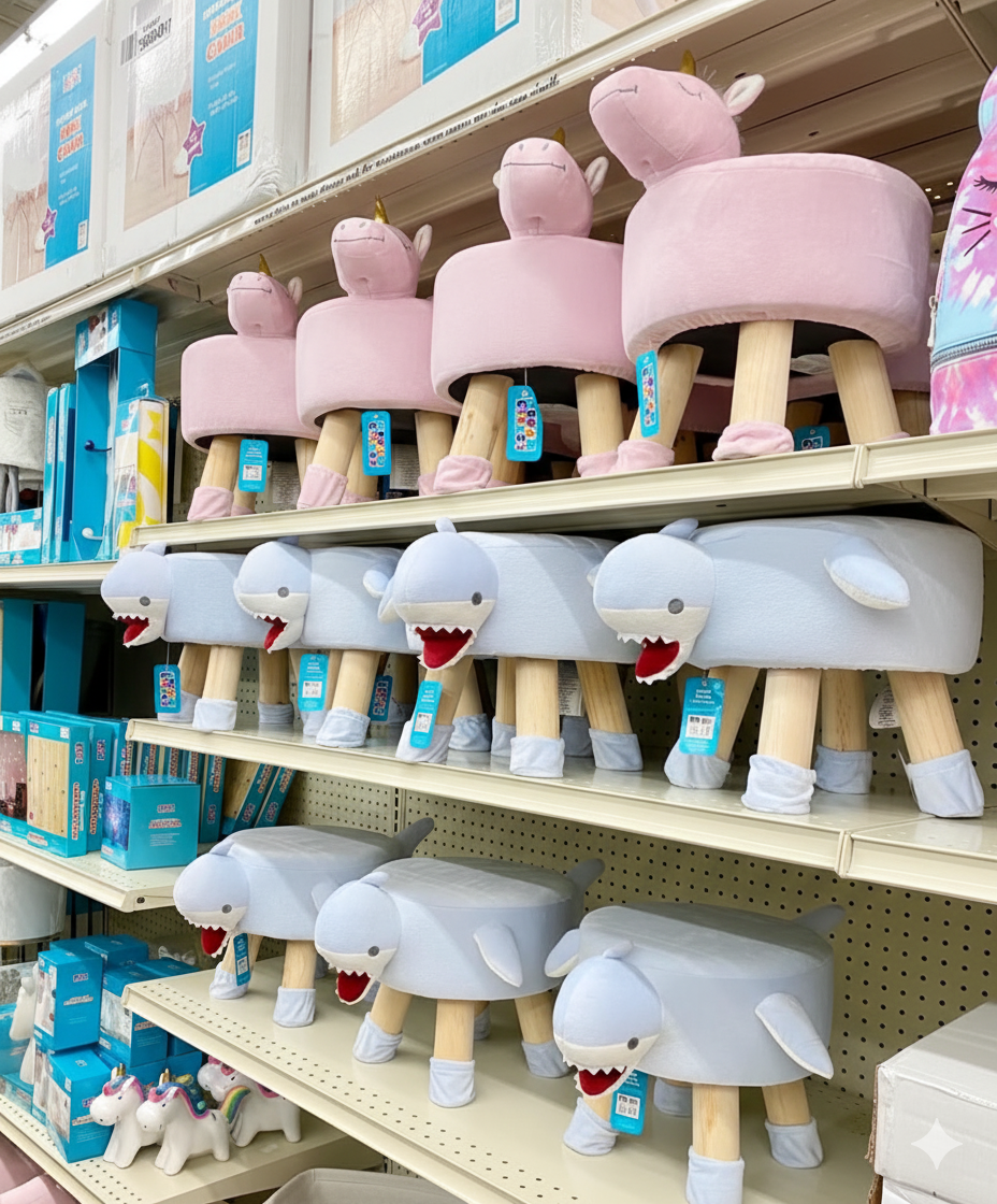 Kids’ private label packaging — in-store presentation