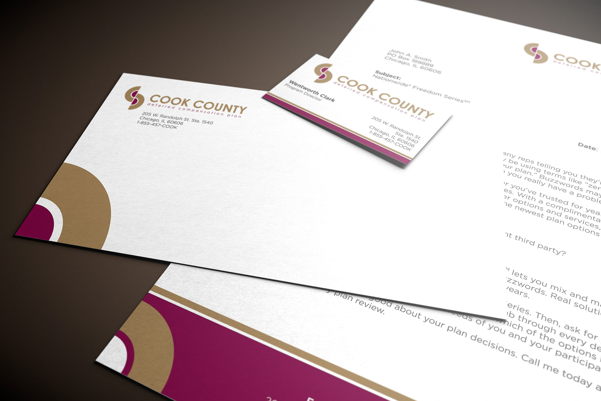 Cook County, IL — Client-branded print communications