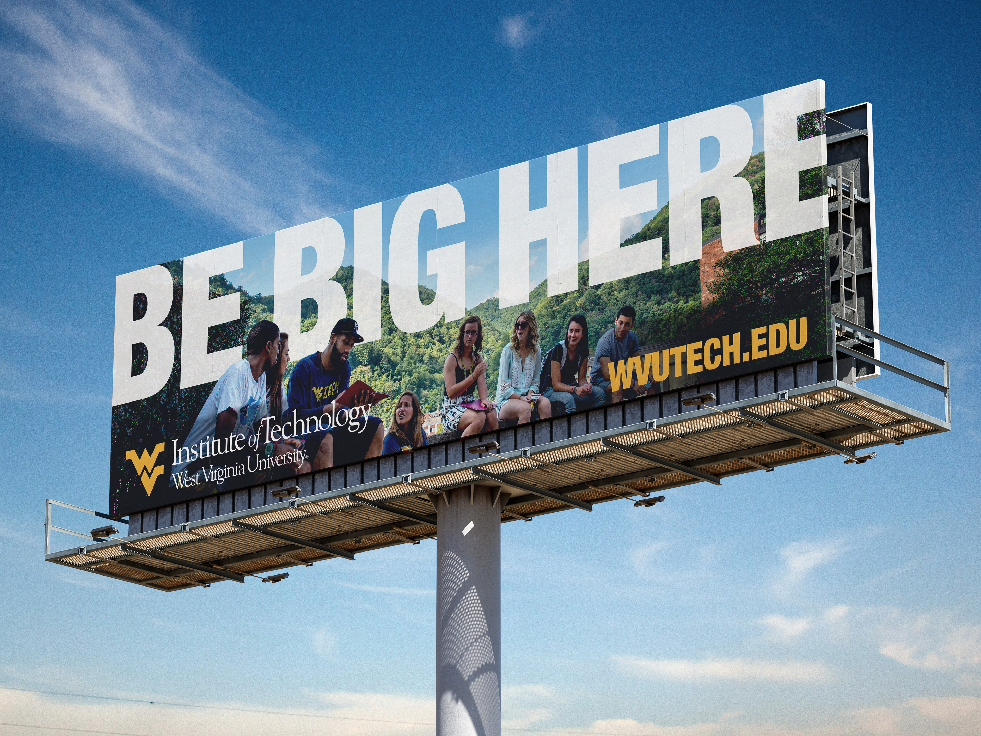 Environmental signage and outdoor advertising for campus communications