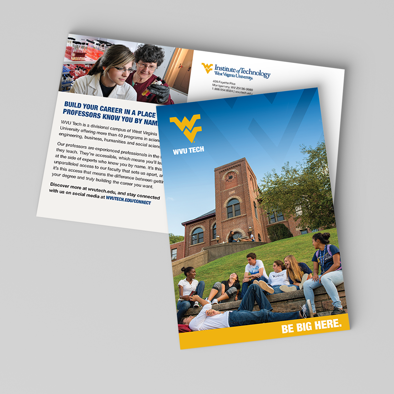 Promotional and student-facing design materials