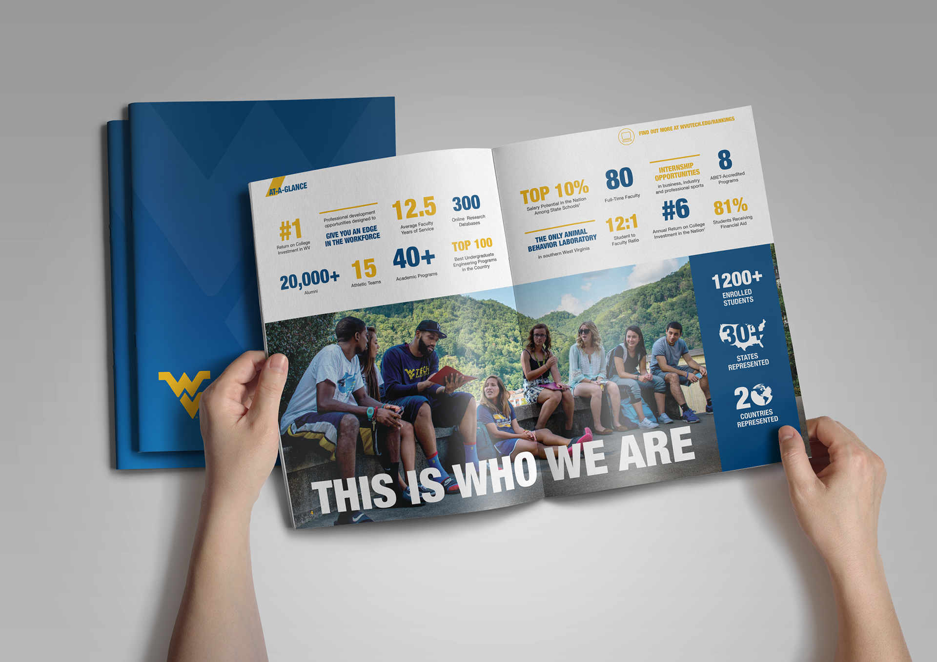 Institutional print design for university communications
