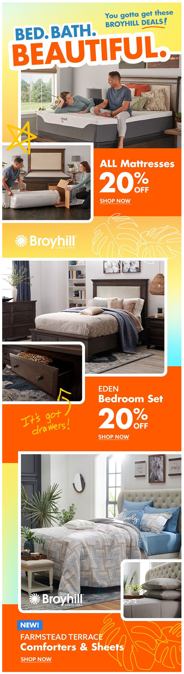 Modular promotional email components