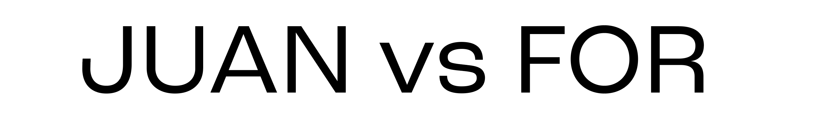 JUAN vs FOR