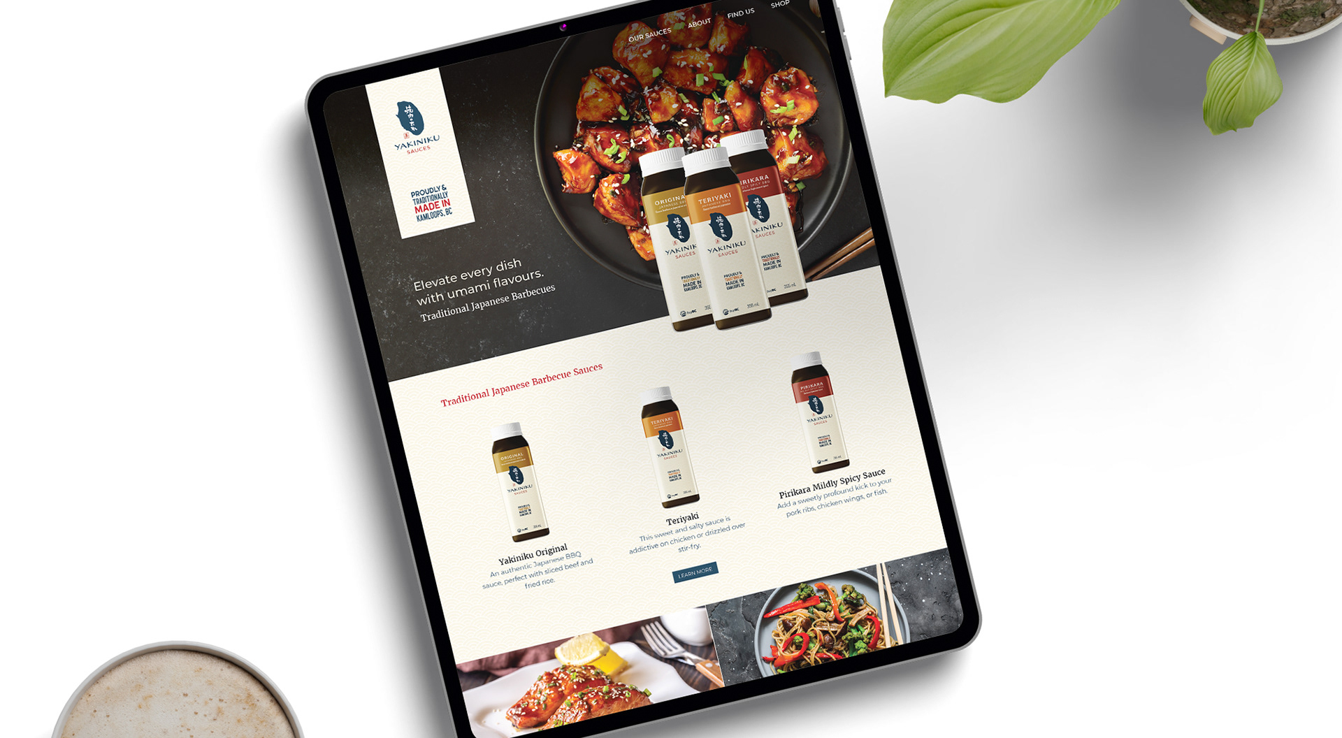 Yakiniku Branding, Website design