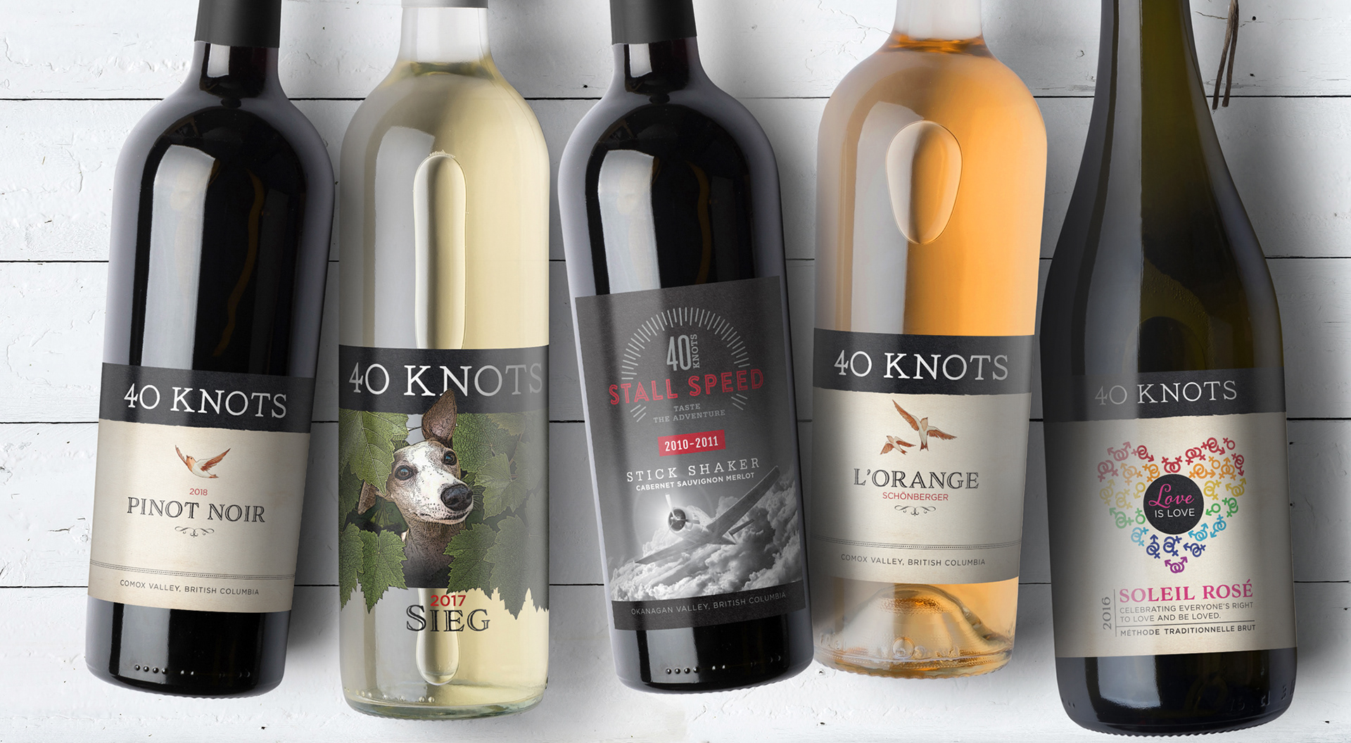 40 knots Labels and marketing campaign