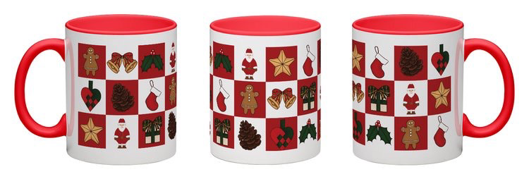 «Rød julekopp design»