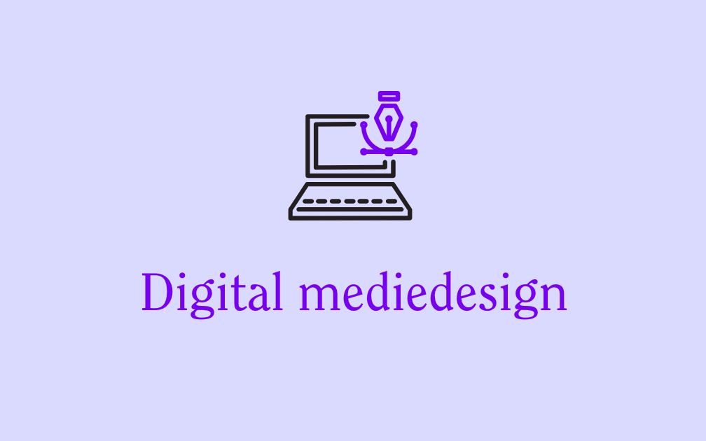 Delingsbilde for Digital mediedesign: ikon og tekst