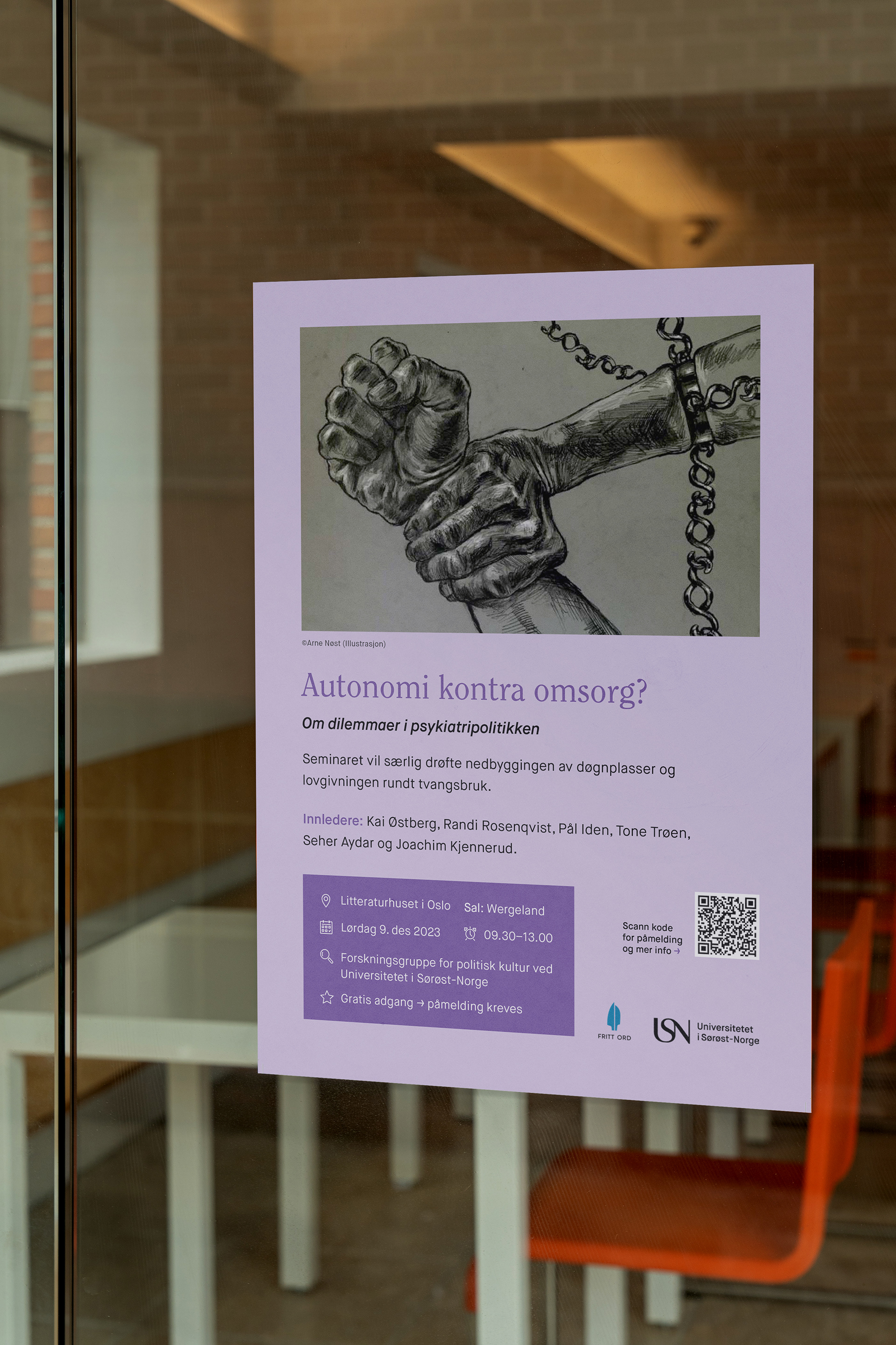 Plakat: Anatomi kontra omsorg?