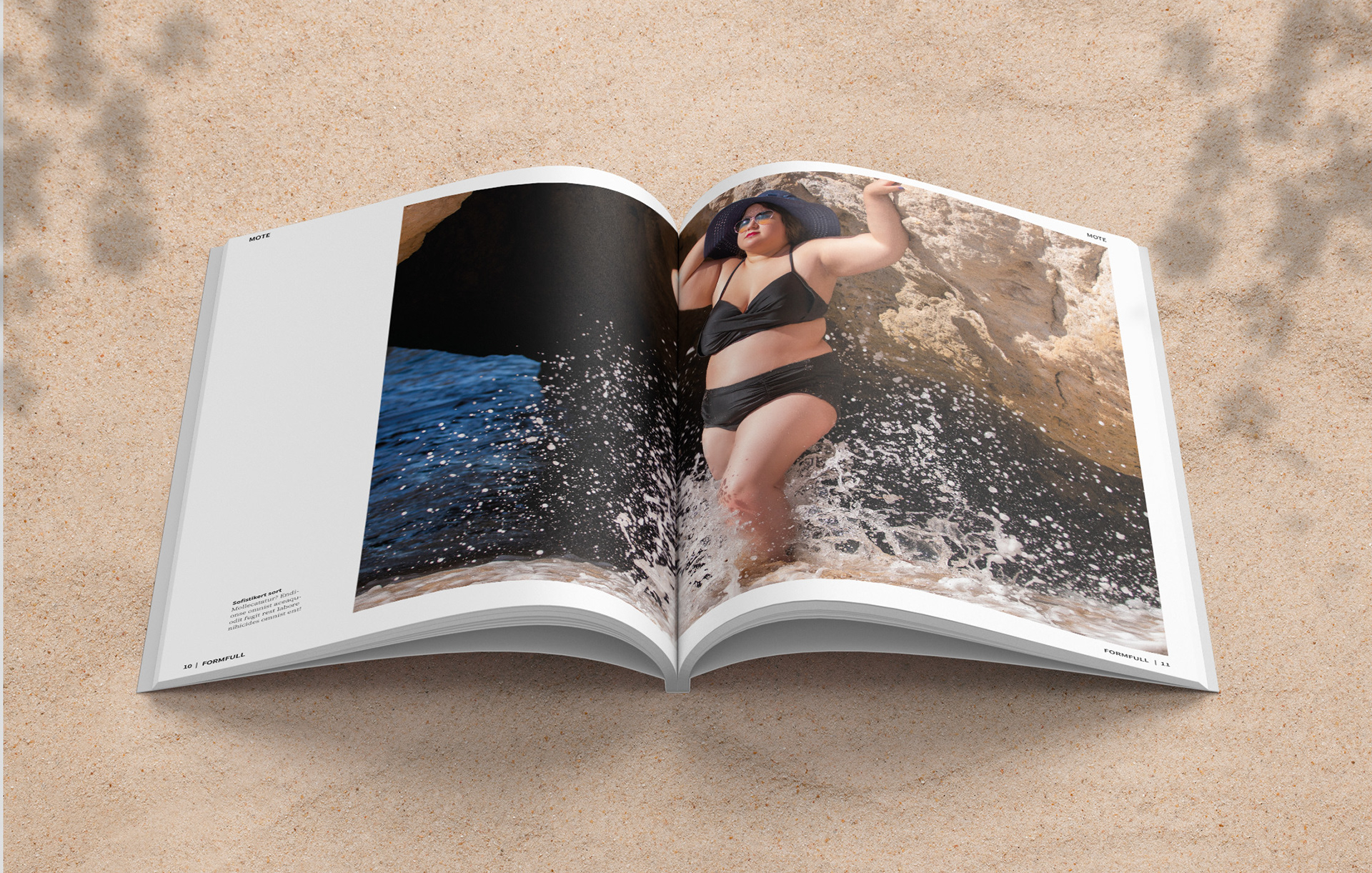 Bildeserie Beach Queen: Kvinne med sort bikini