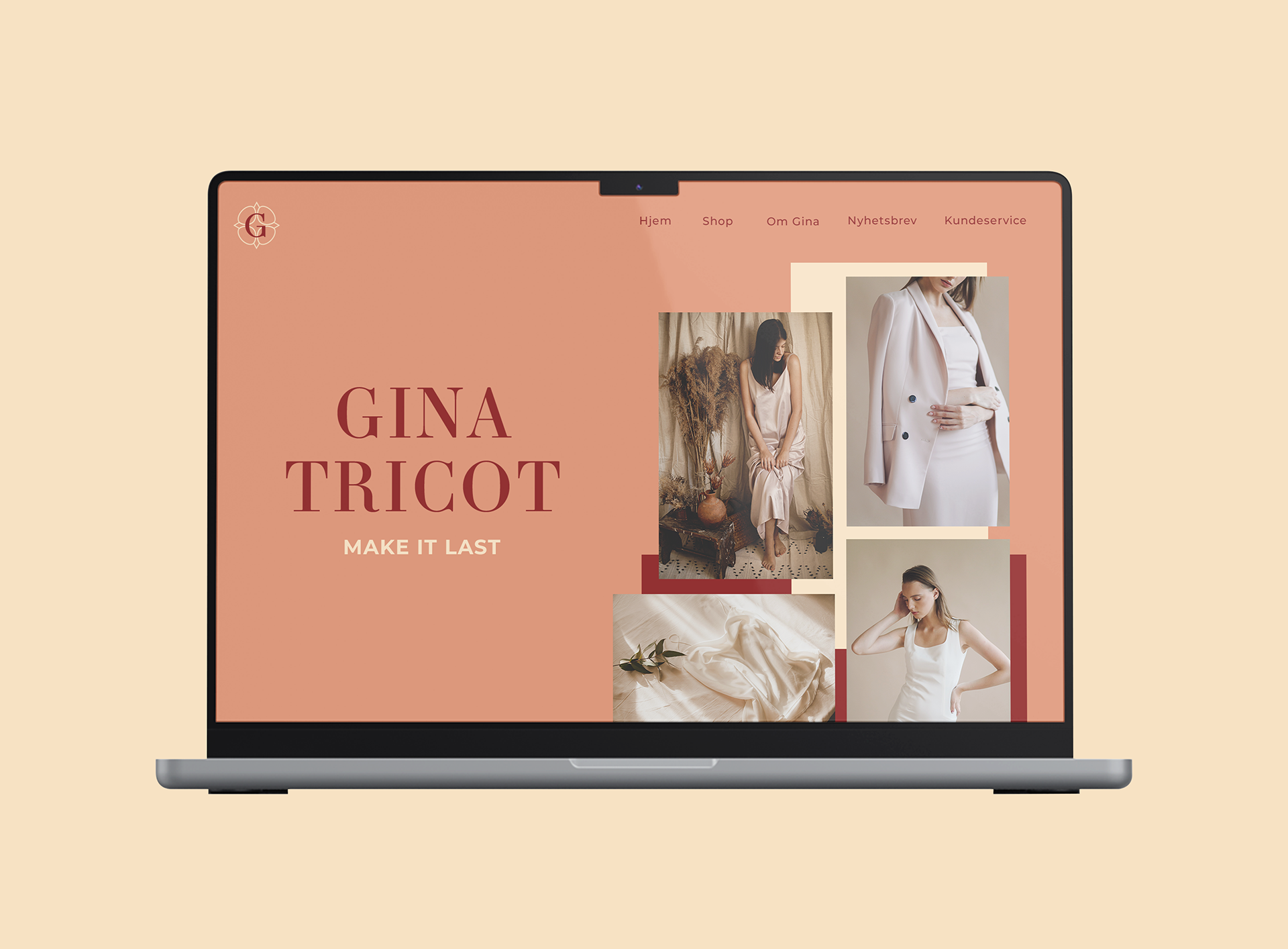 Gina Tricot – nettside (landingsside)