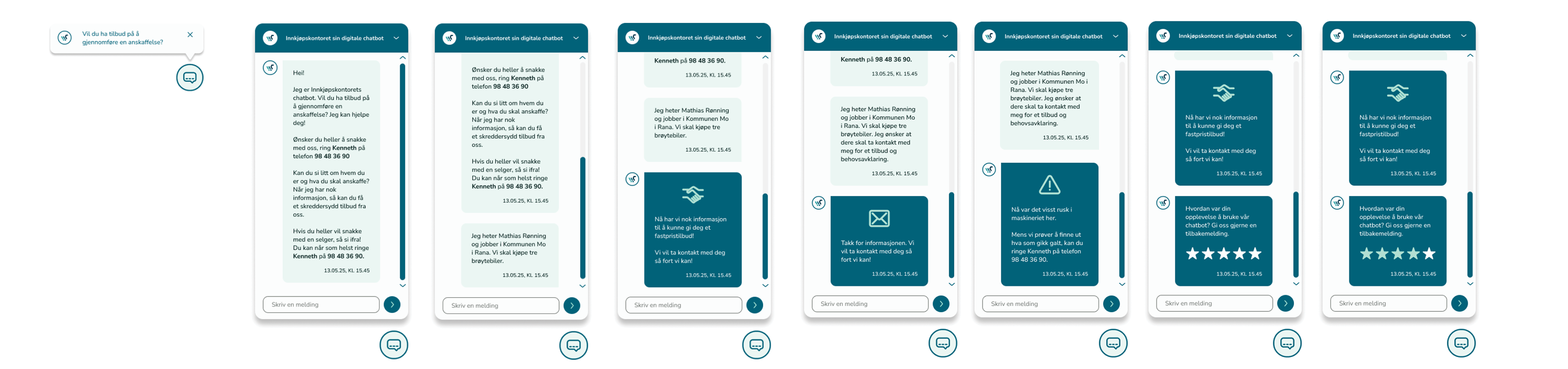 Chatbot: Steg