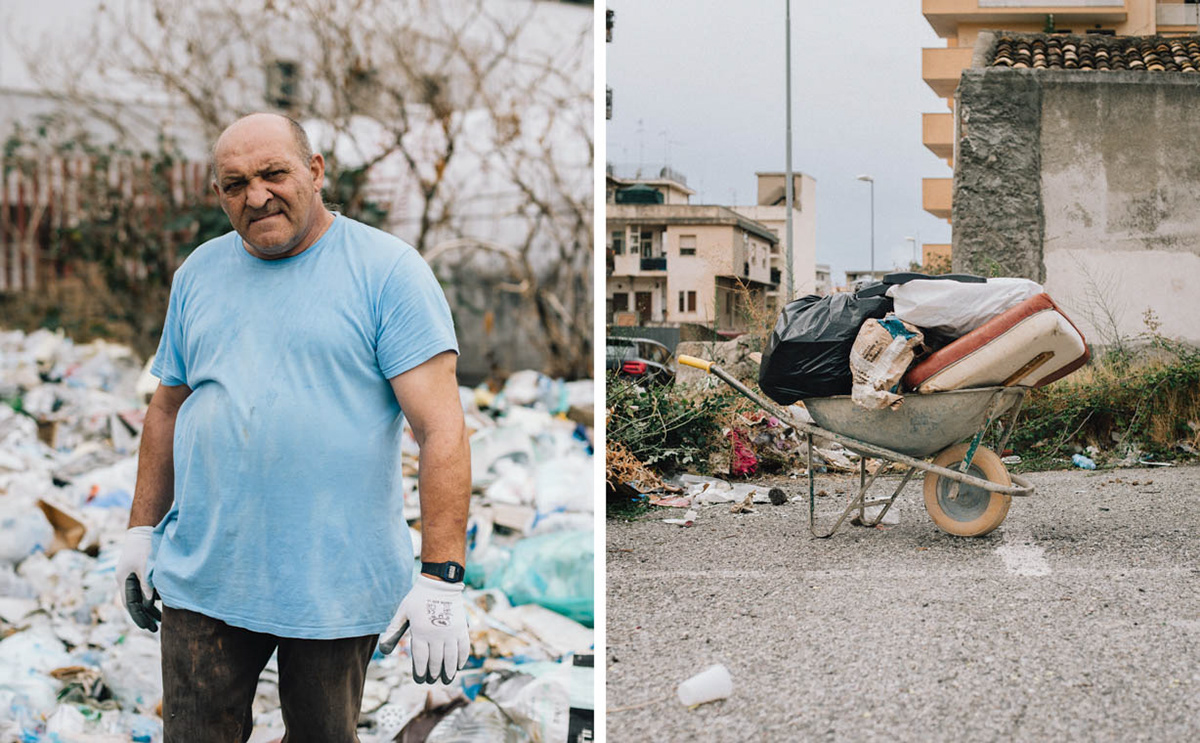Mr. D., a cancer patient, while cleaning on his own initiative a supermarket parking lot.