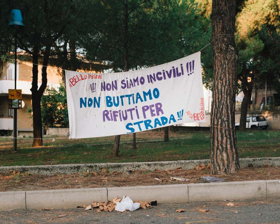 "Let’s not be uncivilized! Let’s not throw garbage on the street!”