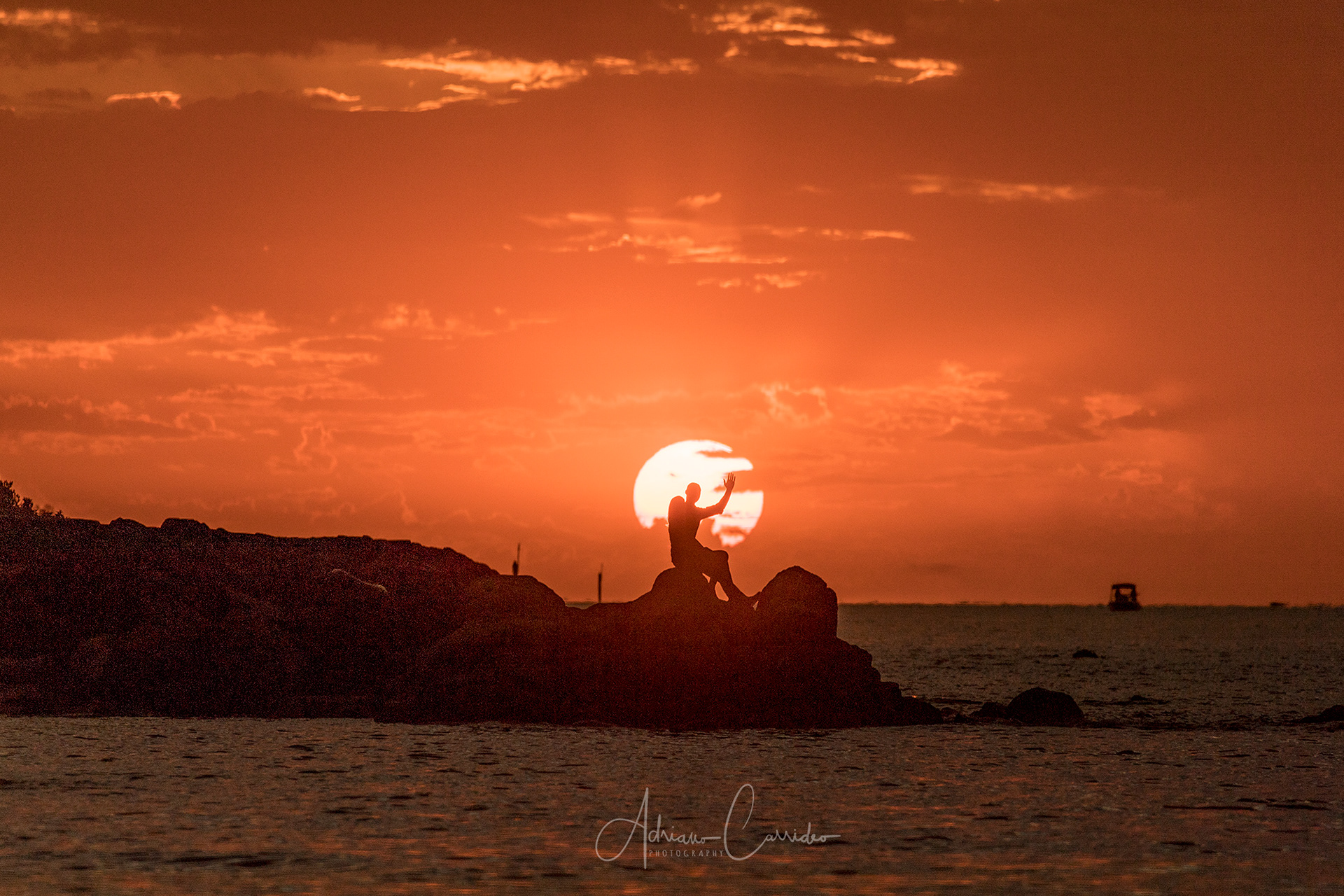Sunset wave